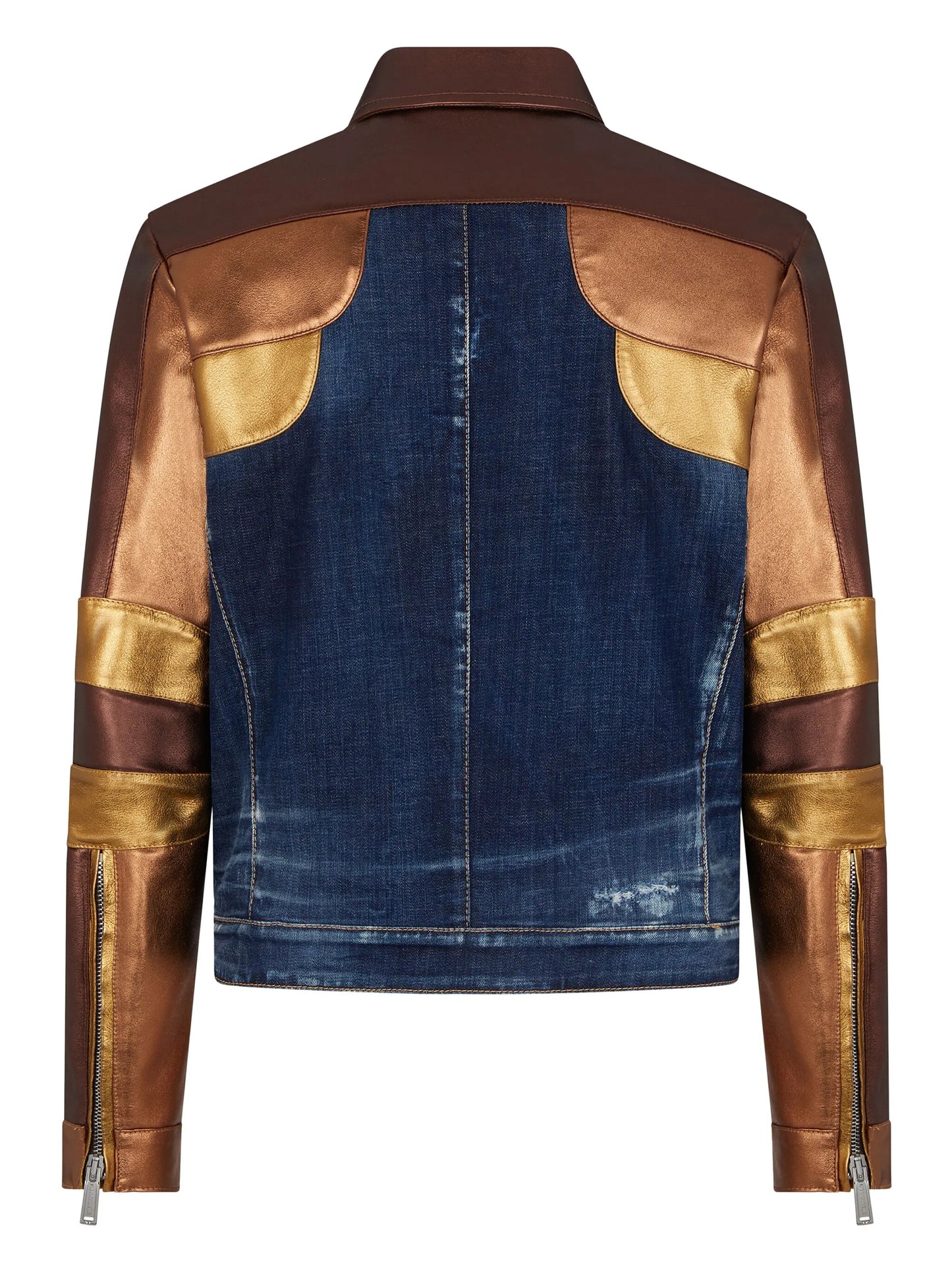 star-patch denim jacket