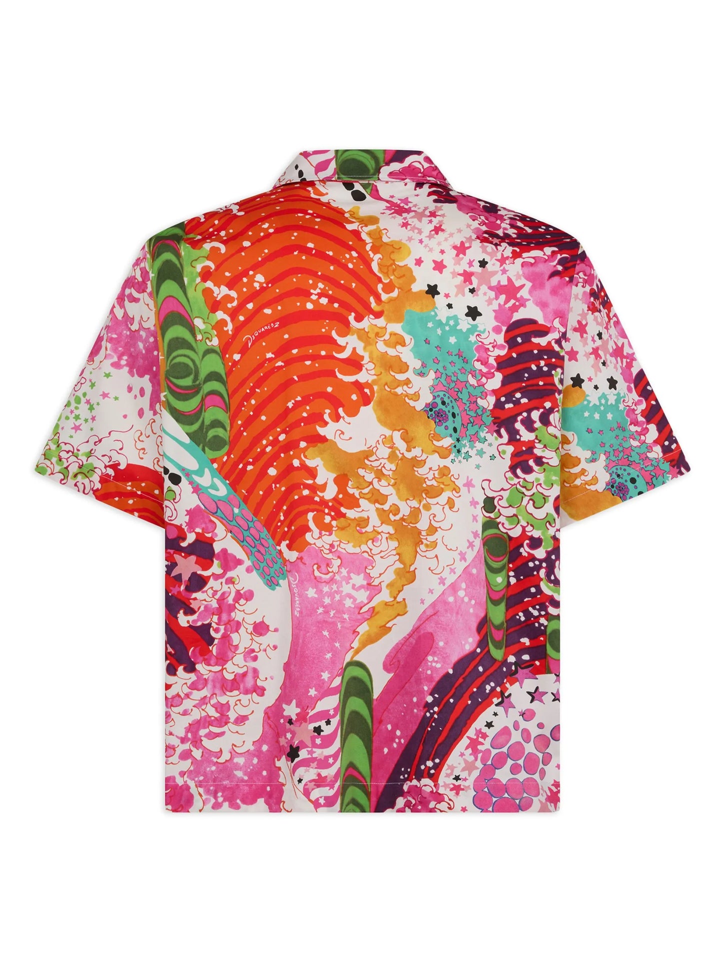 graphic-print short-sleeve shirt