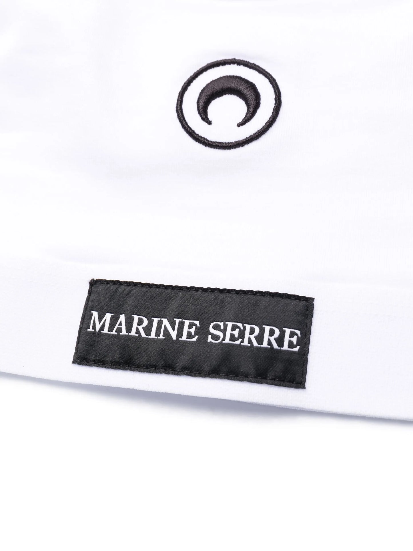 logo-patch scoop-neck cotton bra