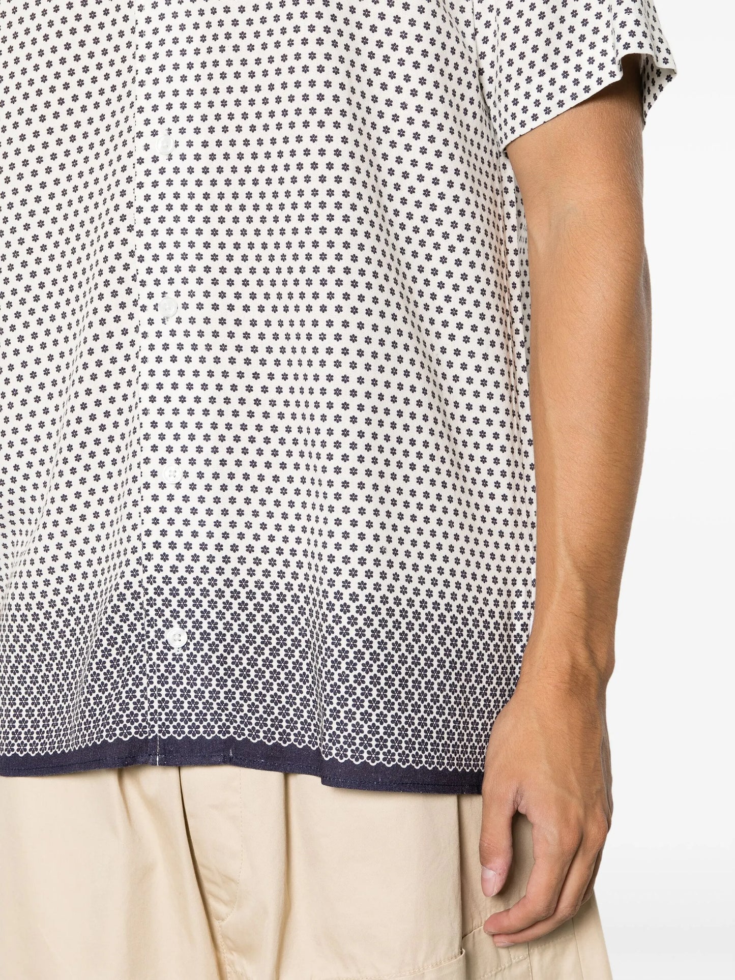 floral-print short-sleeve shirt