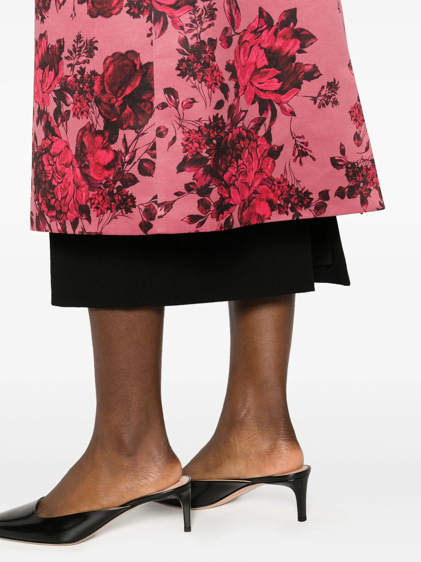 Tiffany floral-print taffeta dress