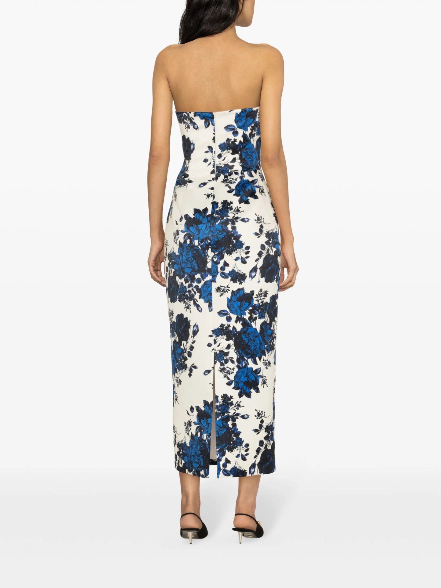 Yulie floral-print taffeta dress