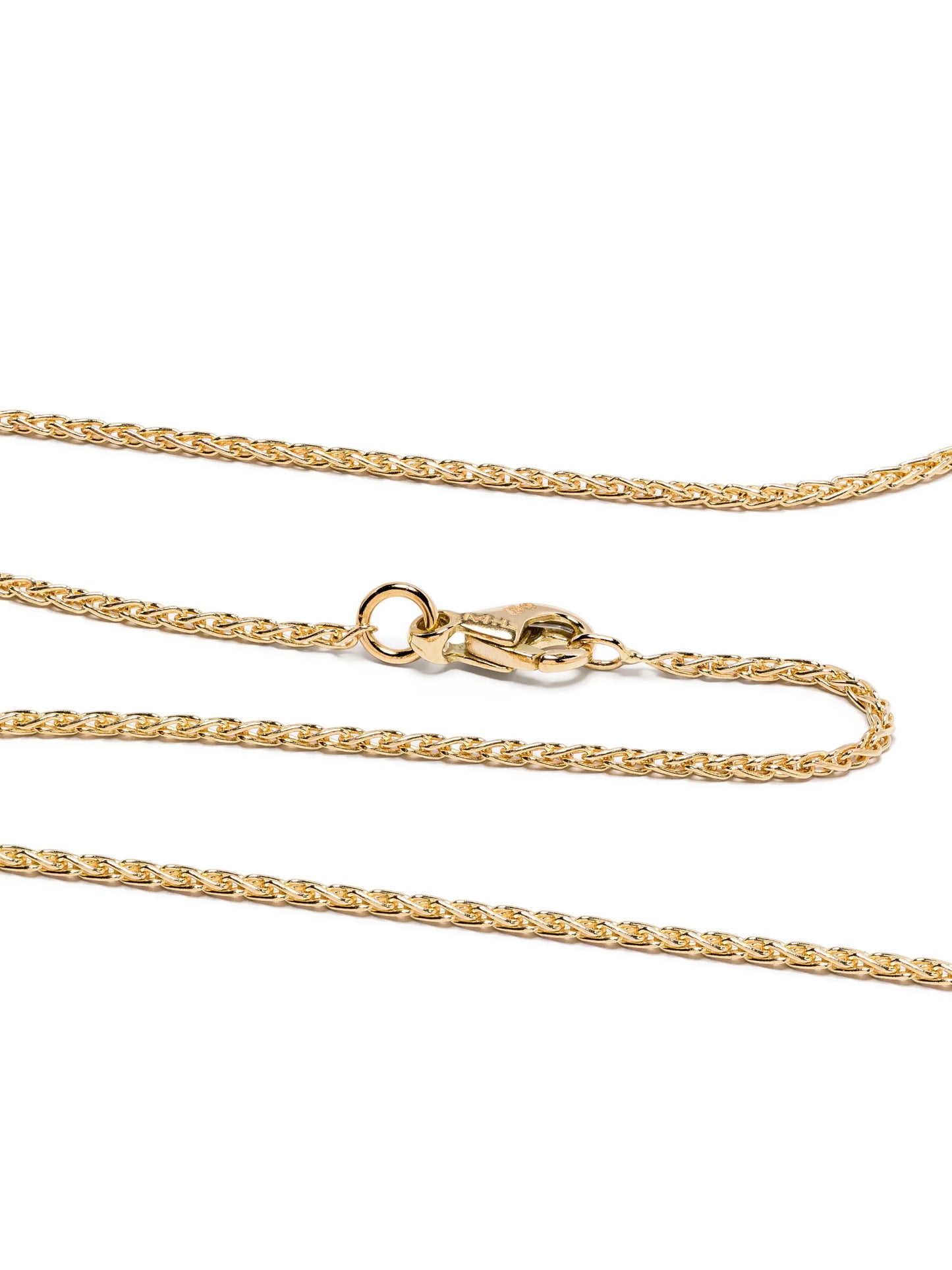 18kt yellow gold diamonds and sapphires evil eye pendant necklace