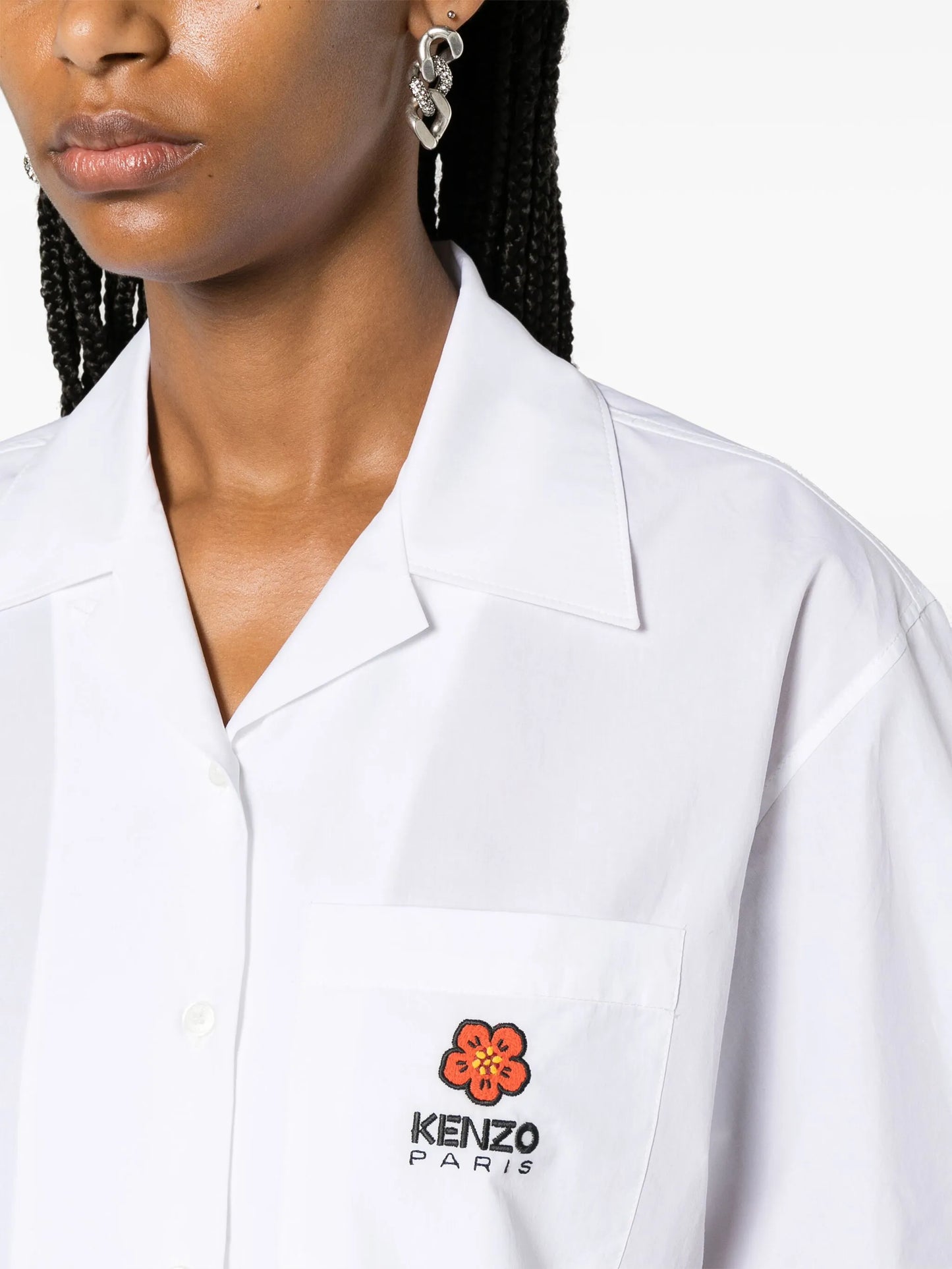 Boke Flower cropped shirt