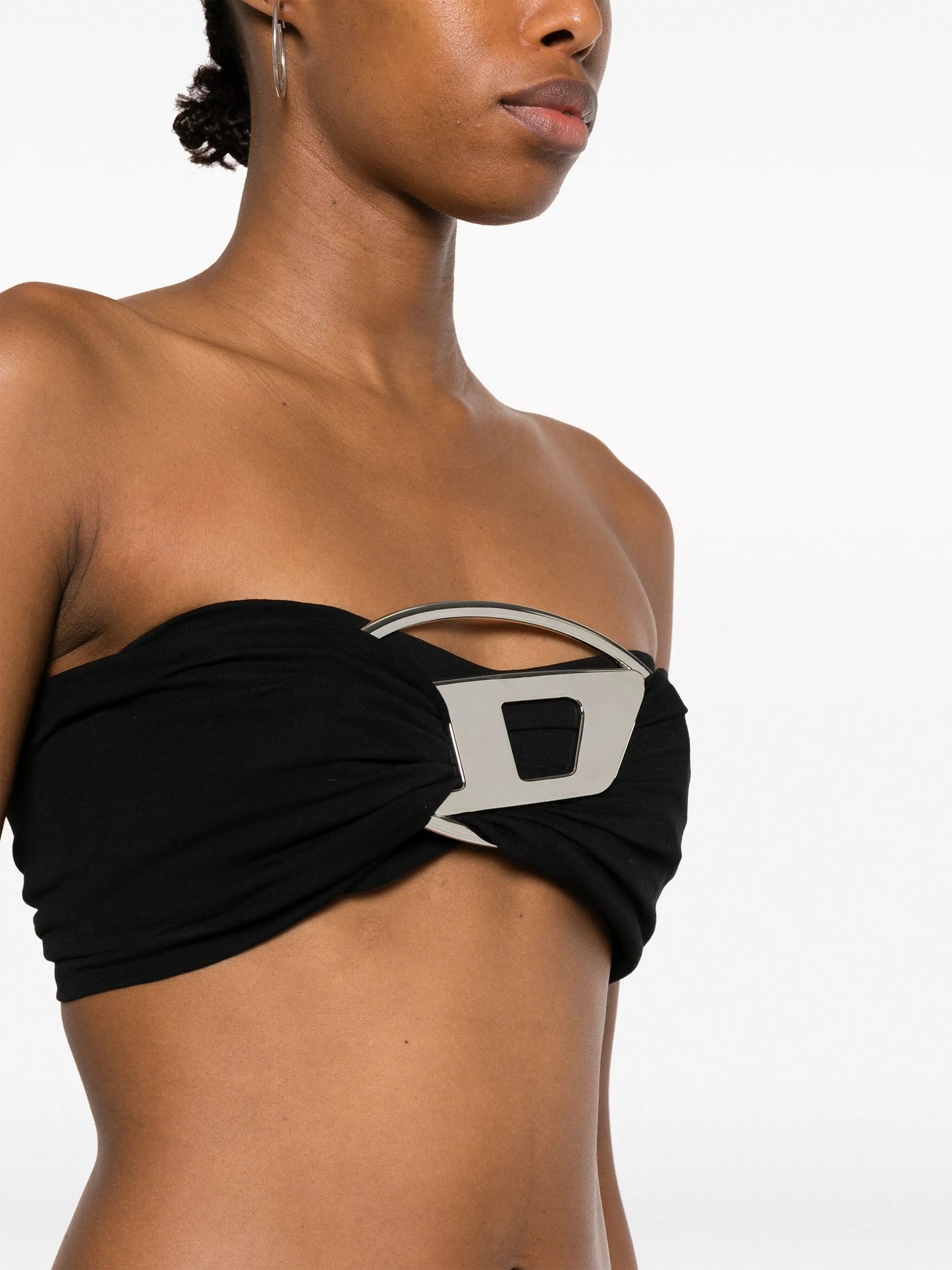 T-Benda strapless crop top