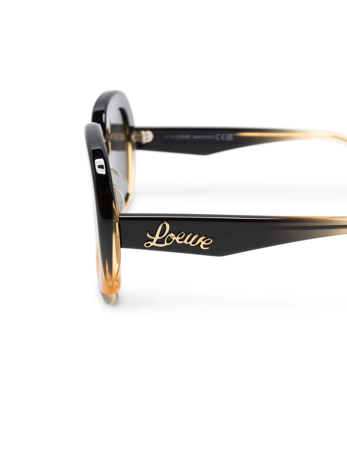 two-tone square-frame sunglasses