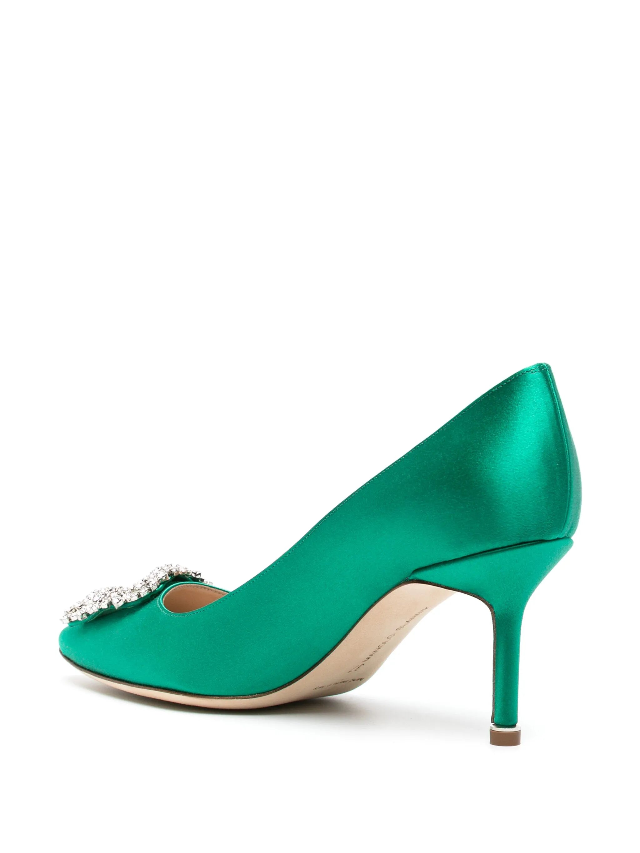 Hangisi 70mm crystal-embellished pumps