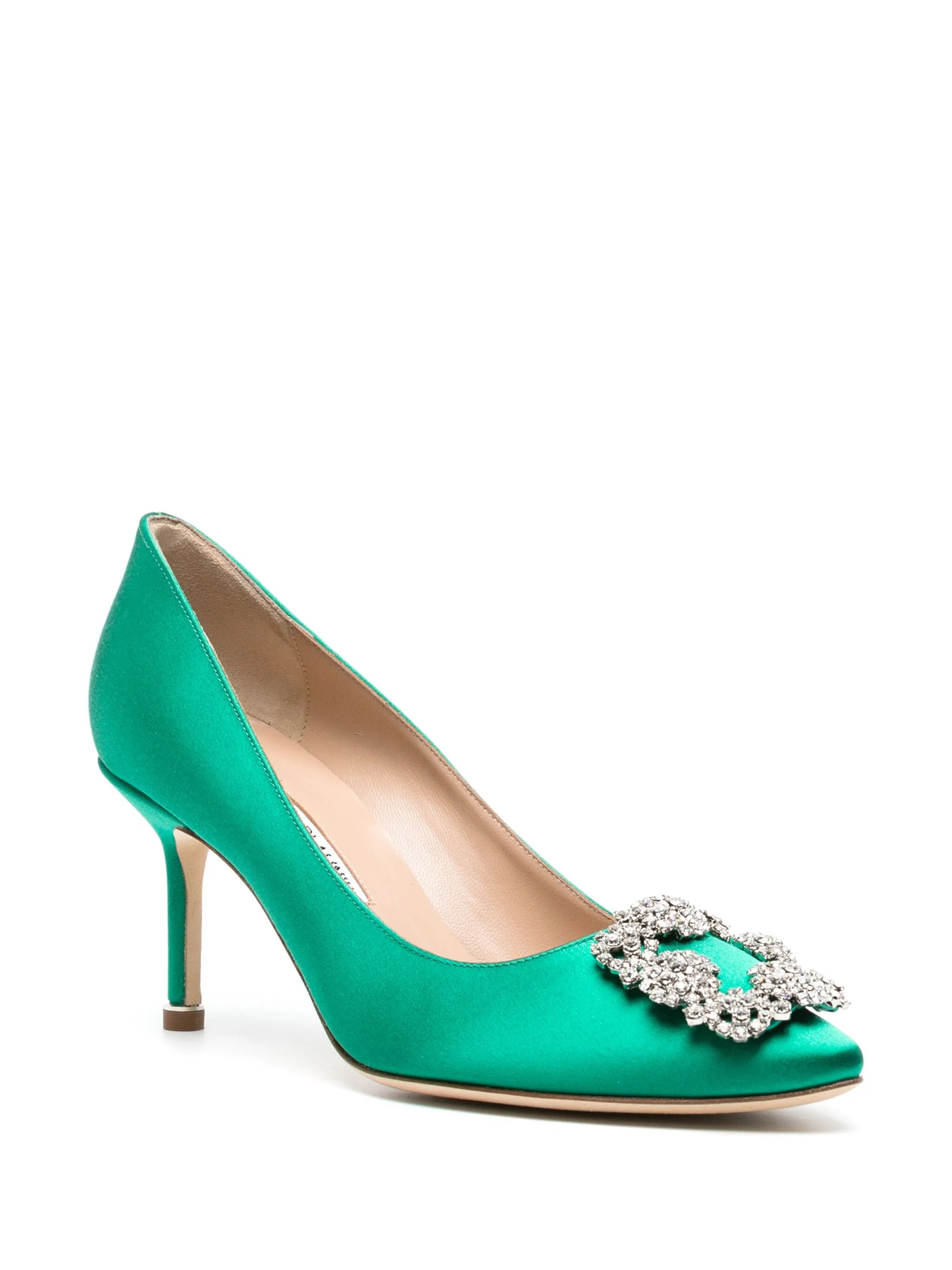 Hangisi 70mm crystal-embellished pumps