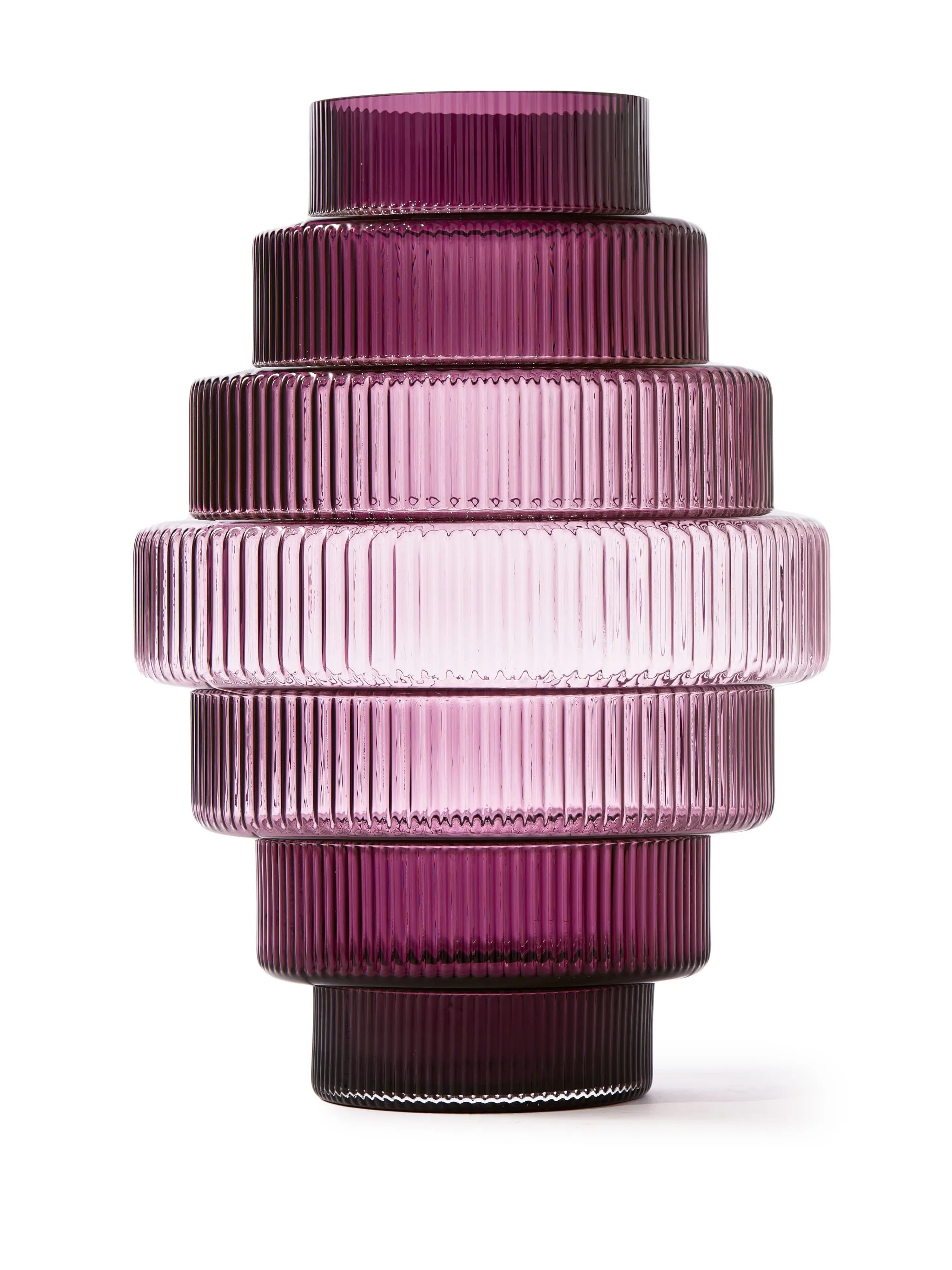 large Steps glass vase