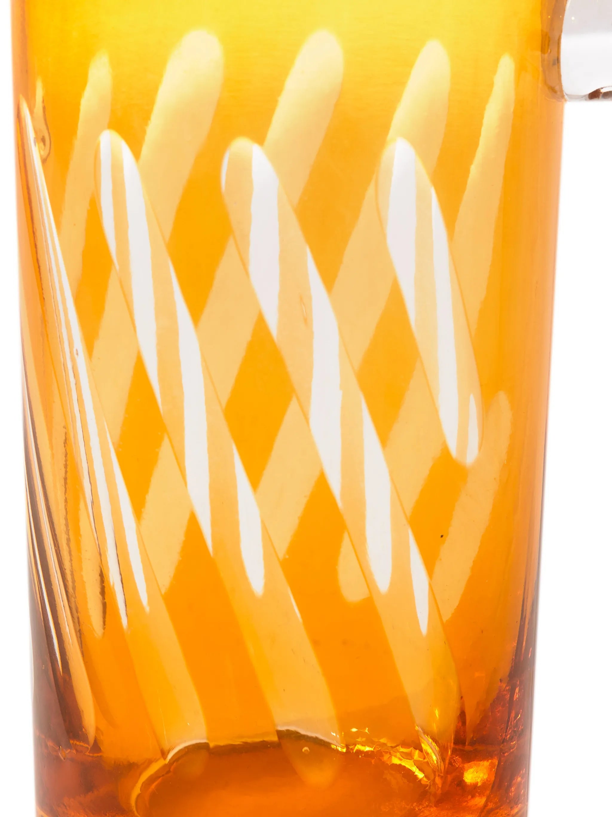 tubular glass pitcher