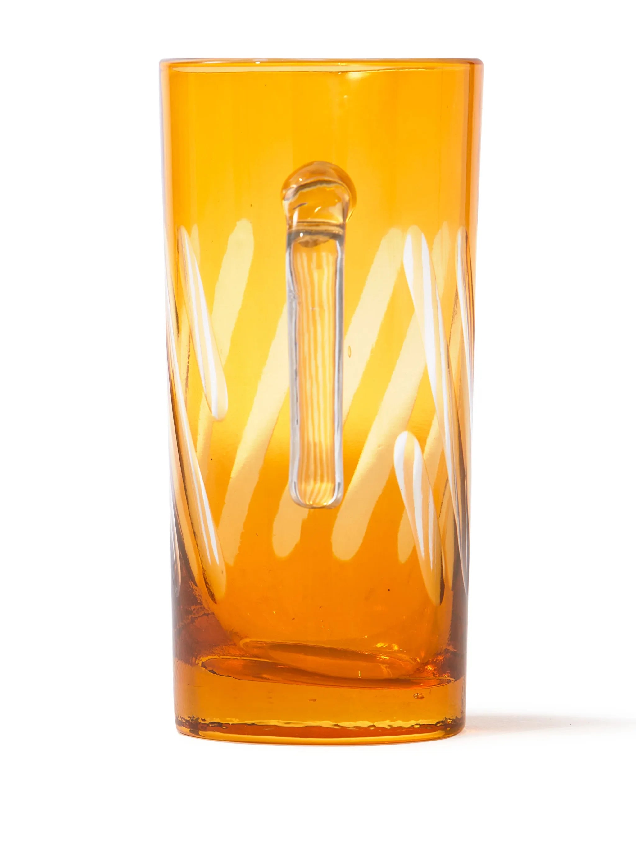 tubular glass pitcher