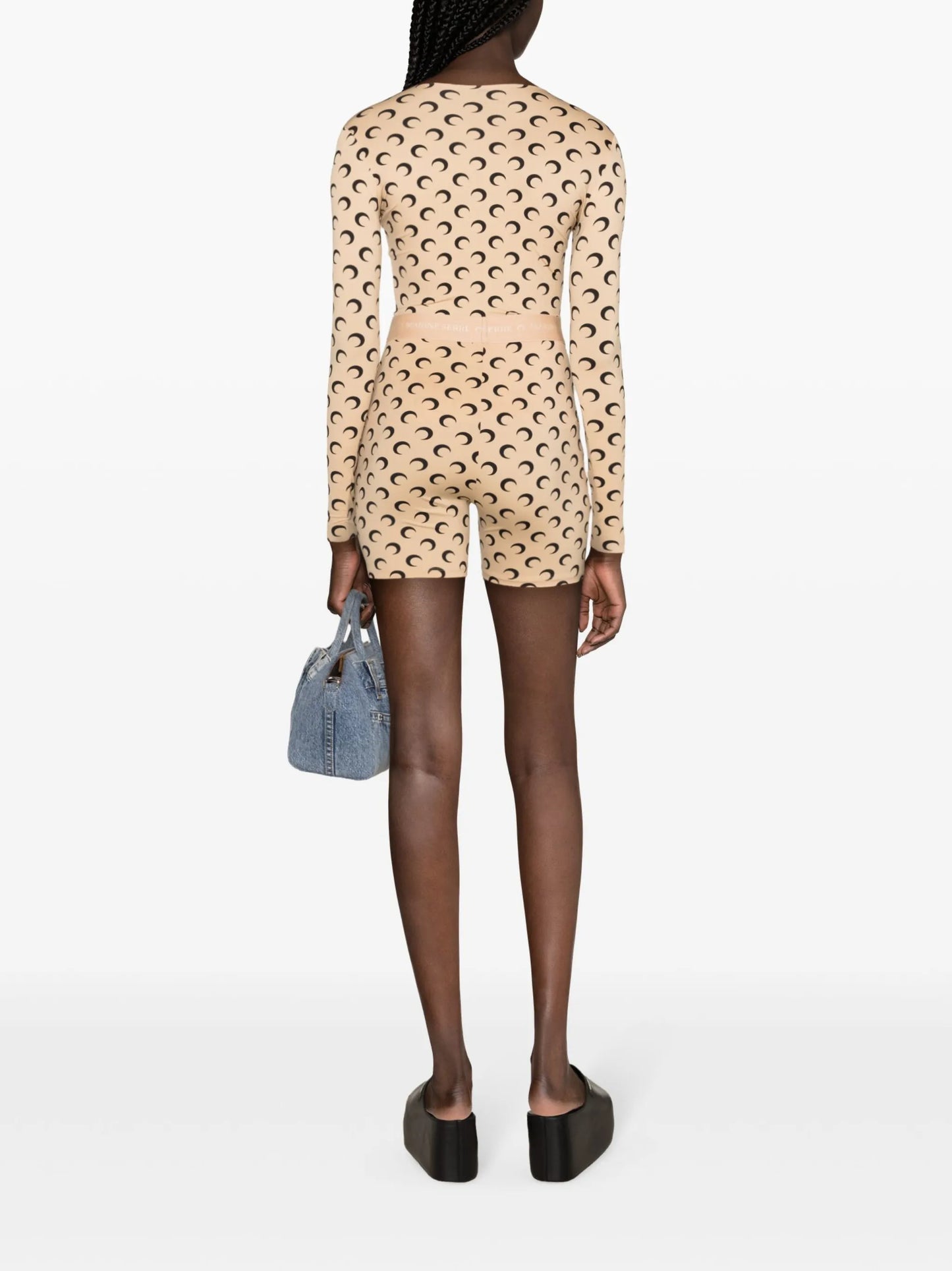 Moon-print shorts