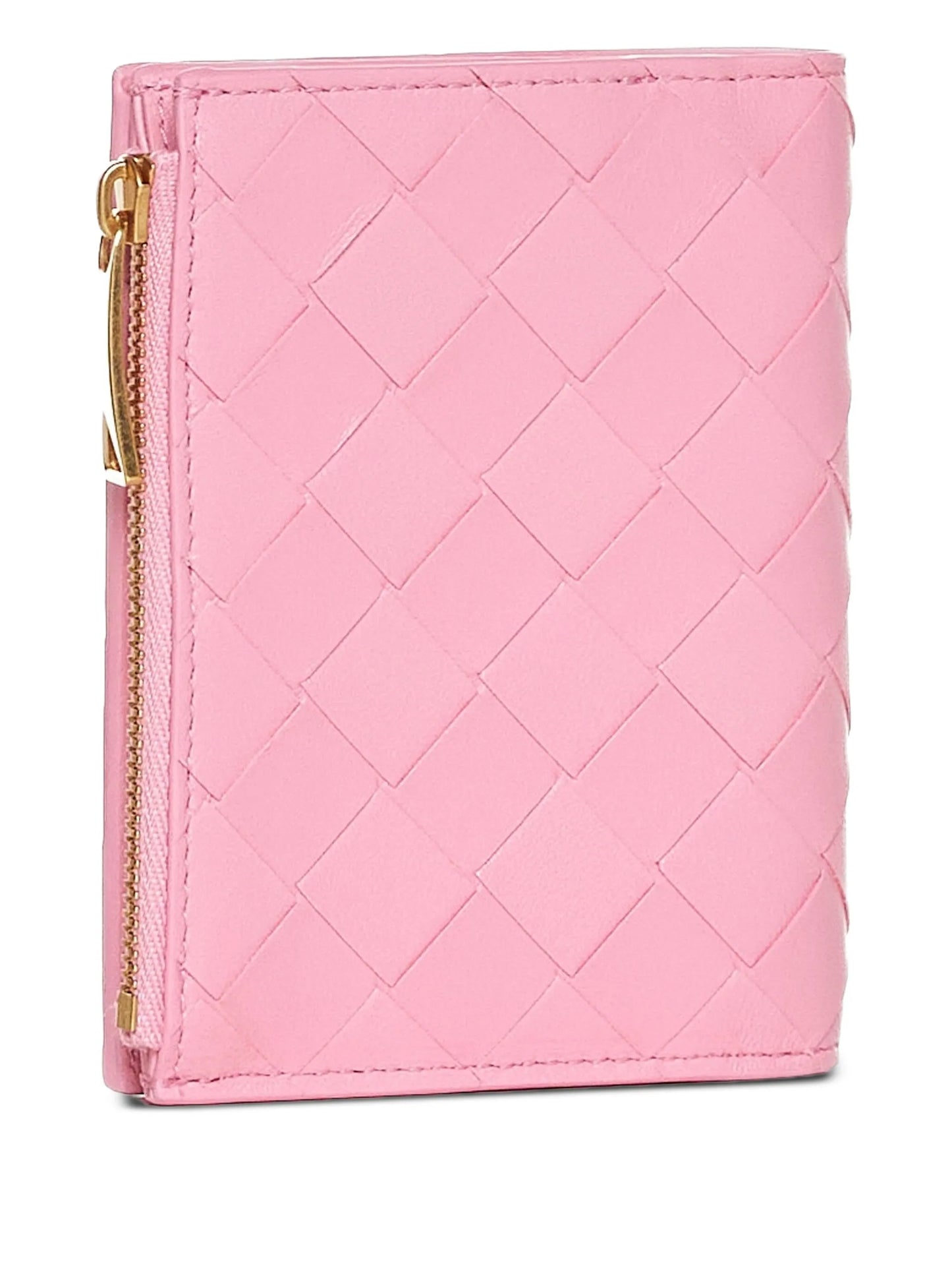 Intrecciato leather bi-fold wallet