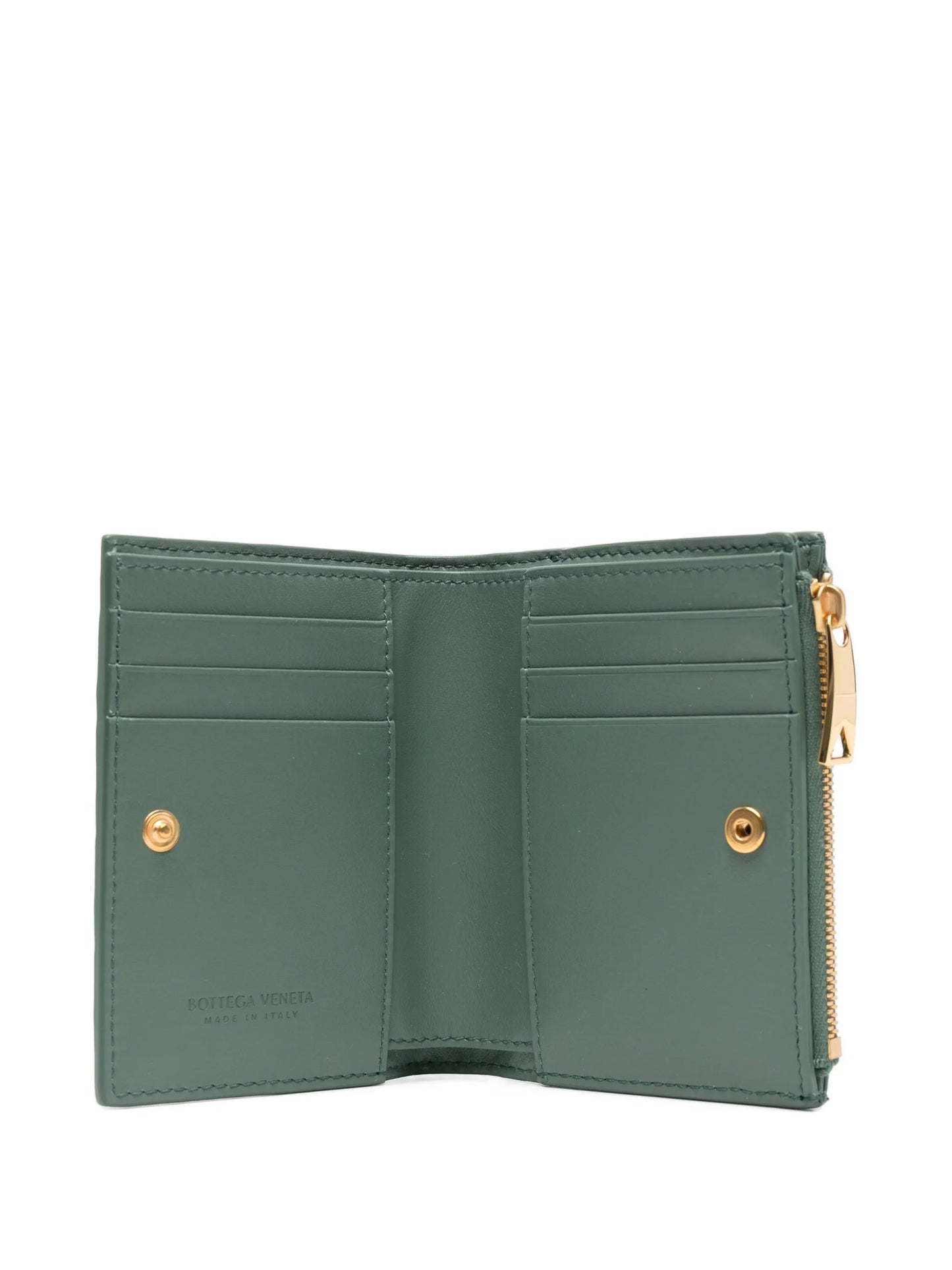 small Intrecciato bi-fold wallet