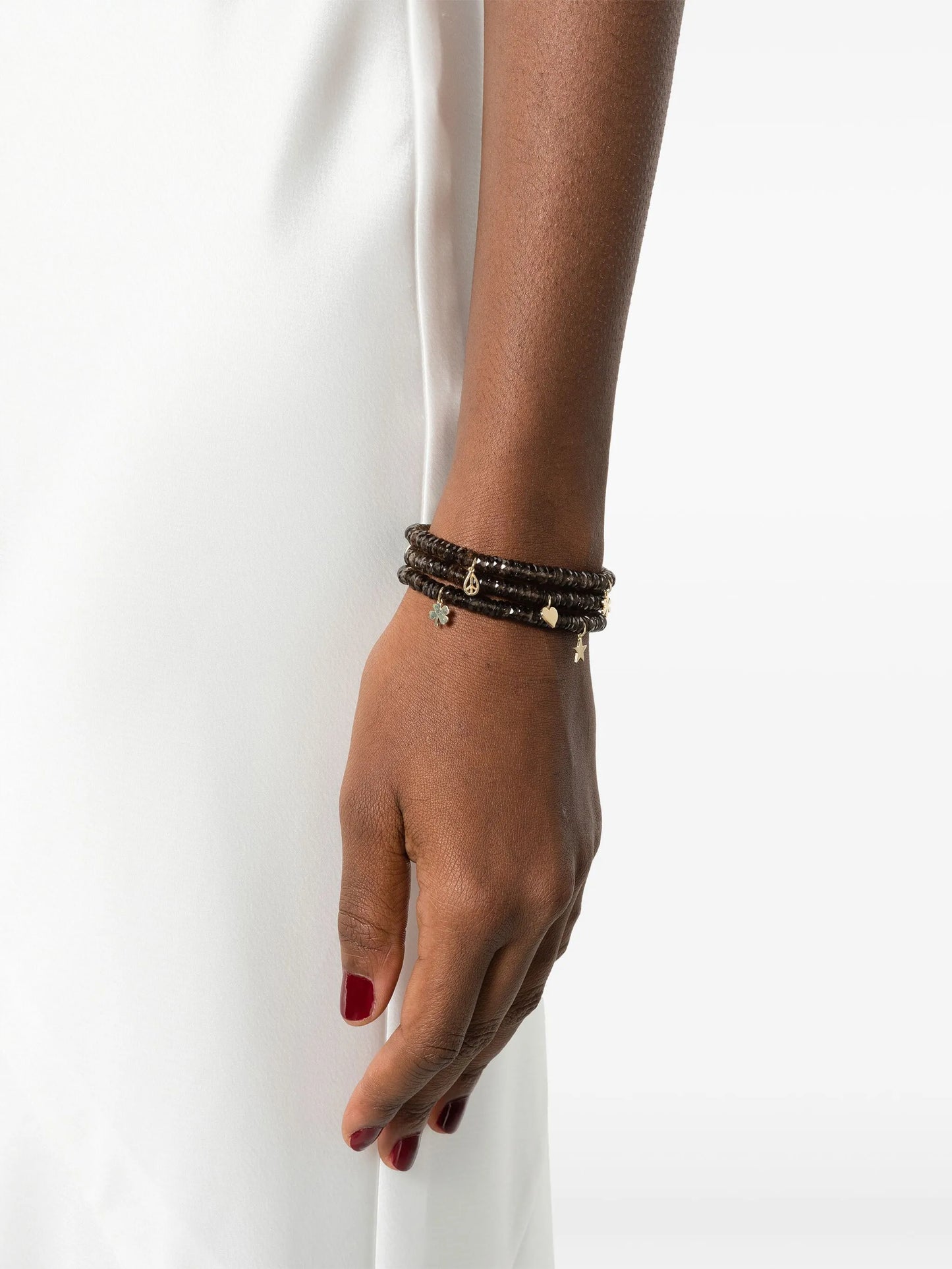 14kt gold Tiny Pure Icon topaz bracelet