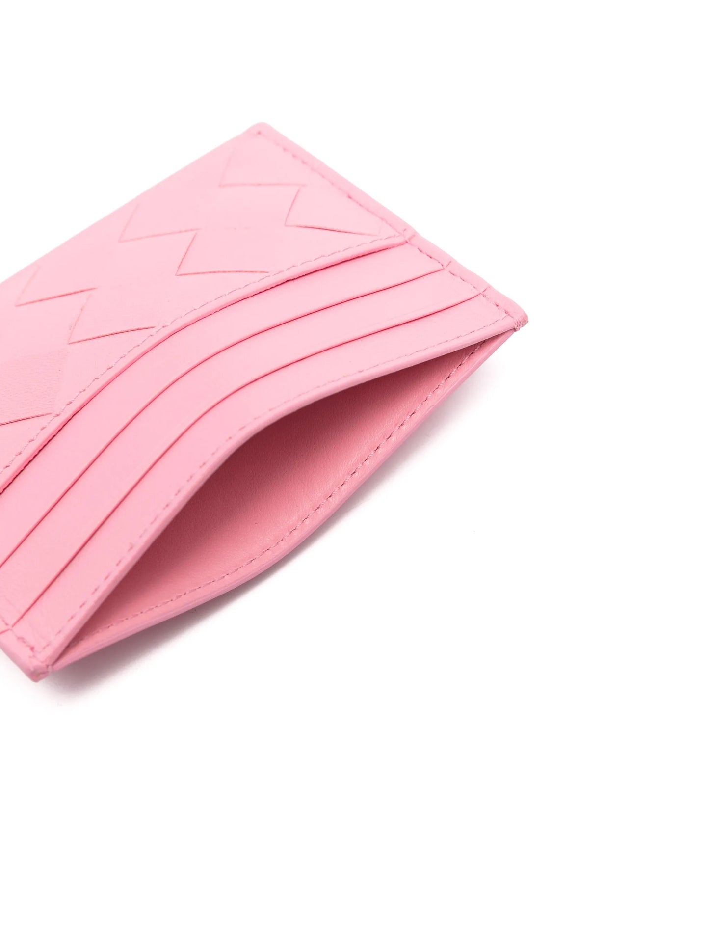 Intrecciato leather cardholder