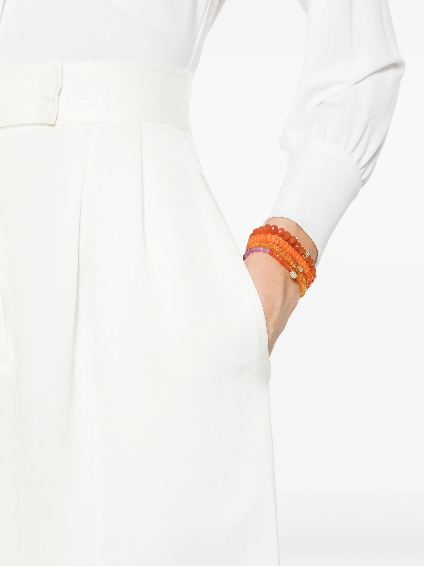 14kt yellow gold Pure Happy carnelian bracelet