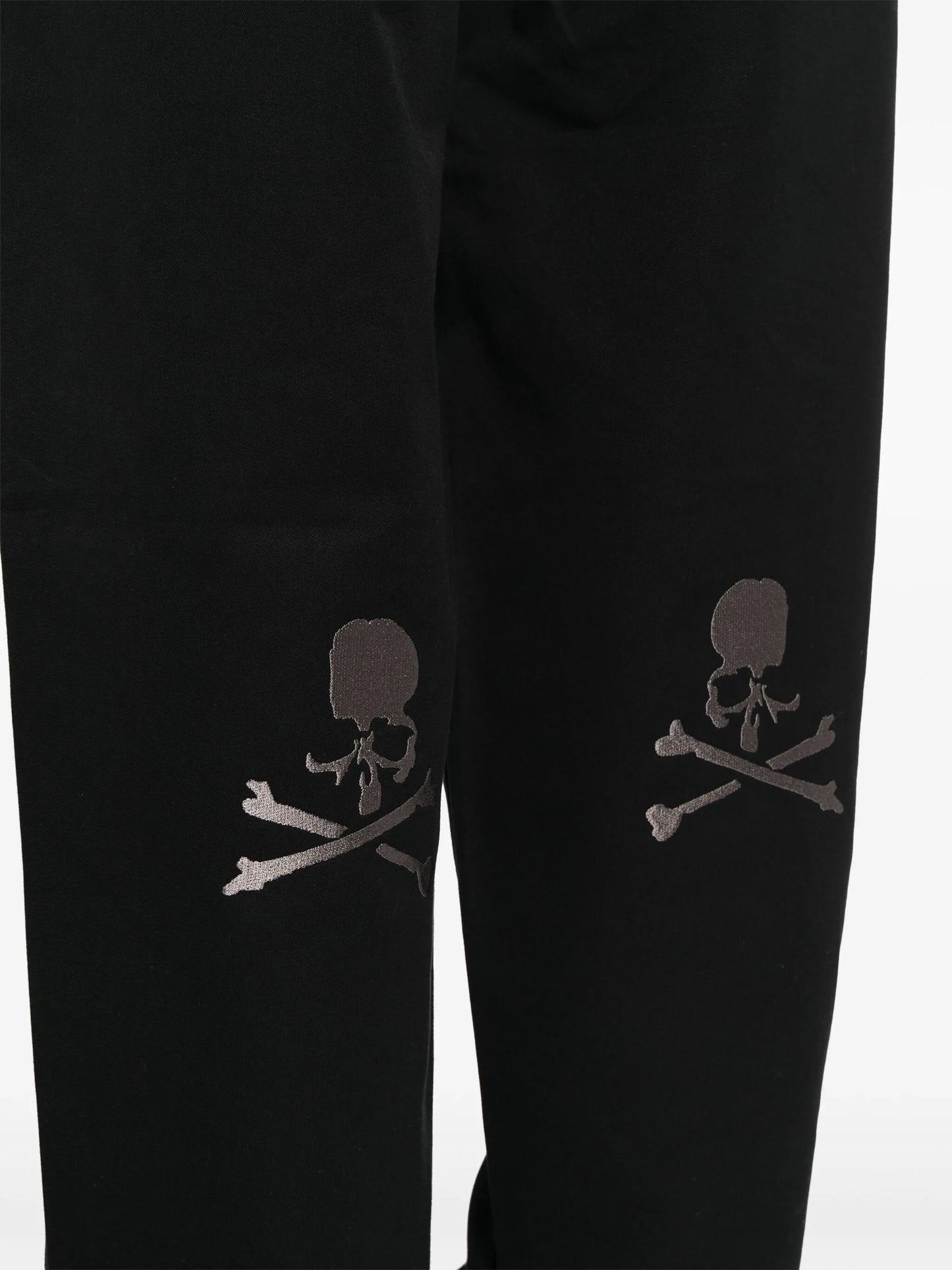 skull-appliqué track pants