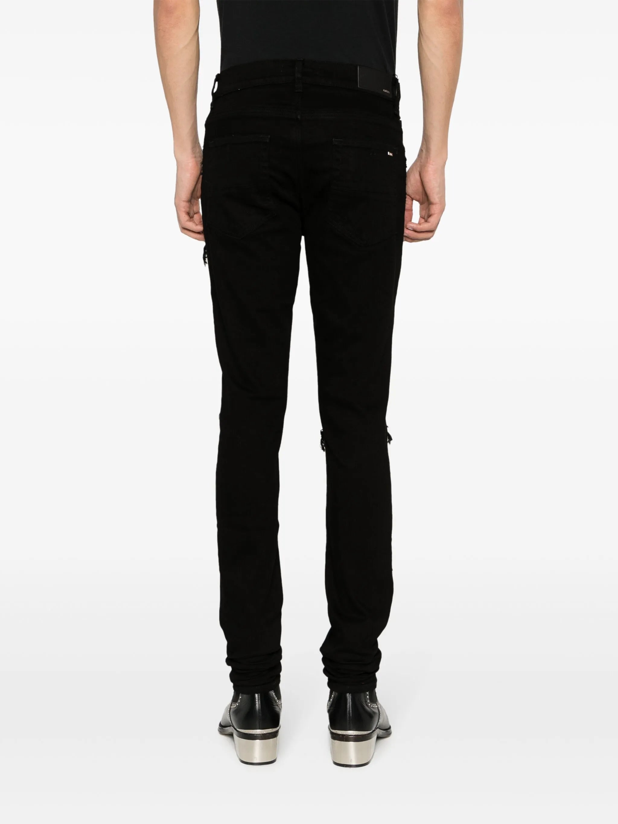 MX1 distressed-effect skinny jeans