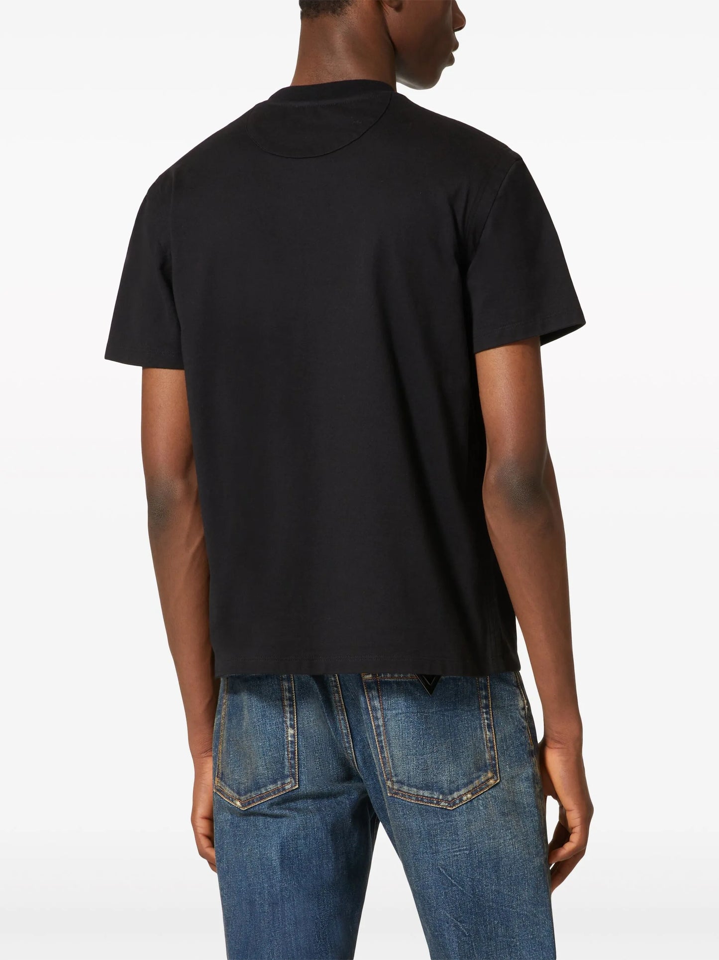 V-detail cotton T-shirt