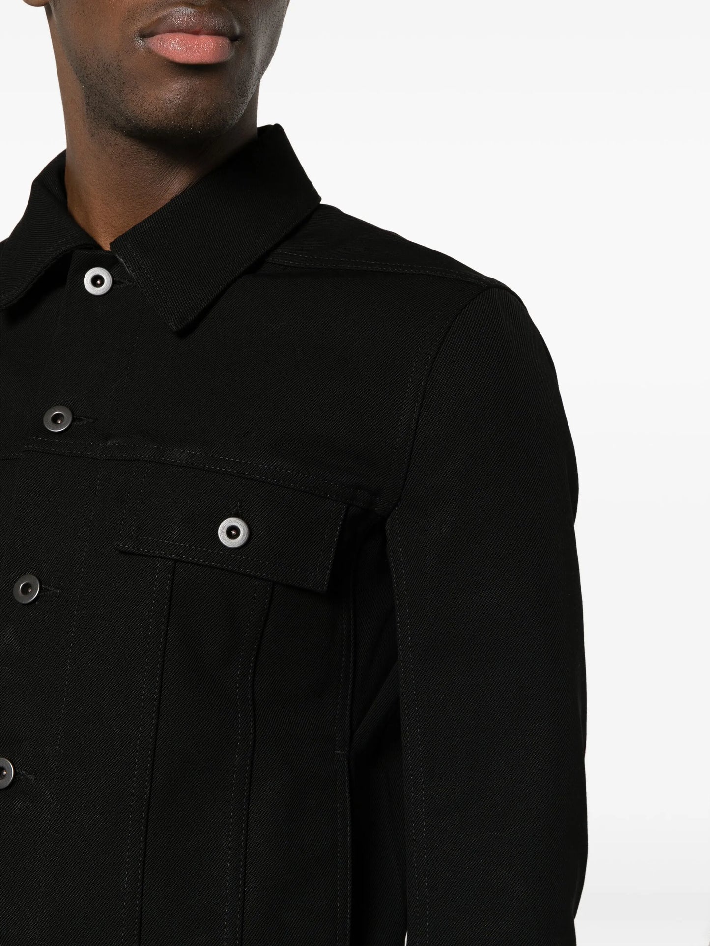 Trucker cotton shirt jacket