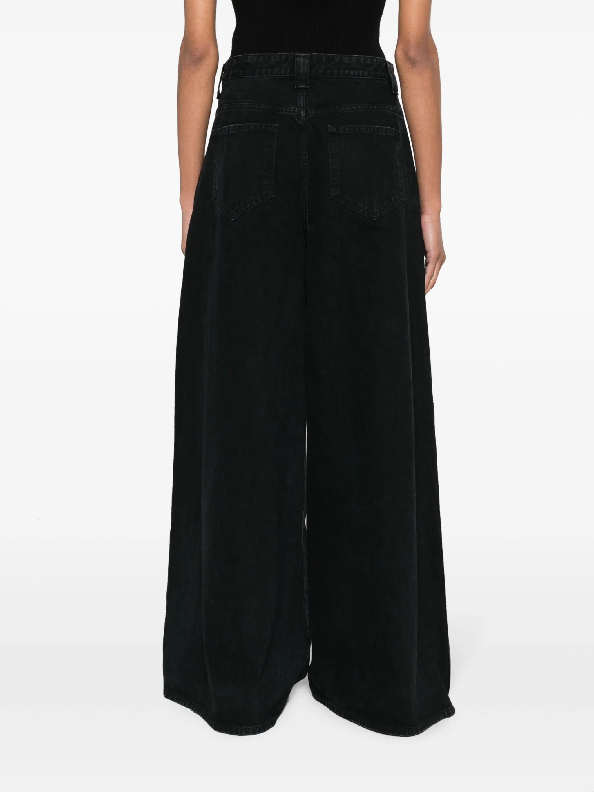 The Jacob low-rise wide-leg jeans