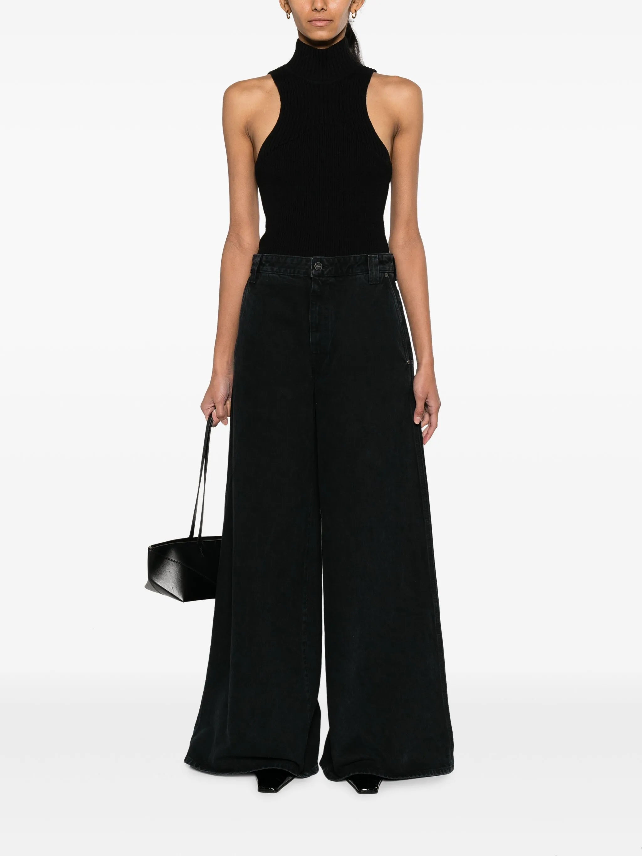 The Jacob low-rise wide-leg jeans