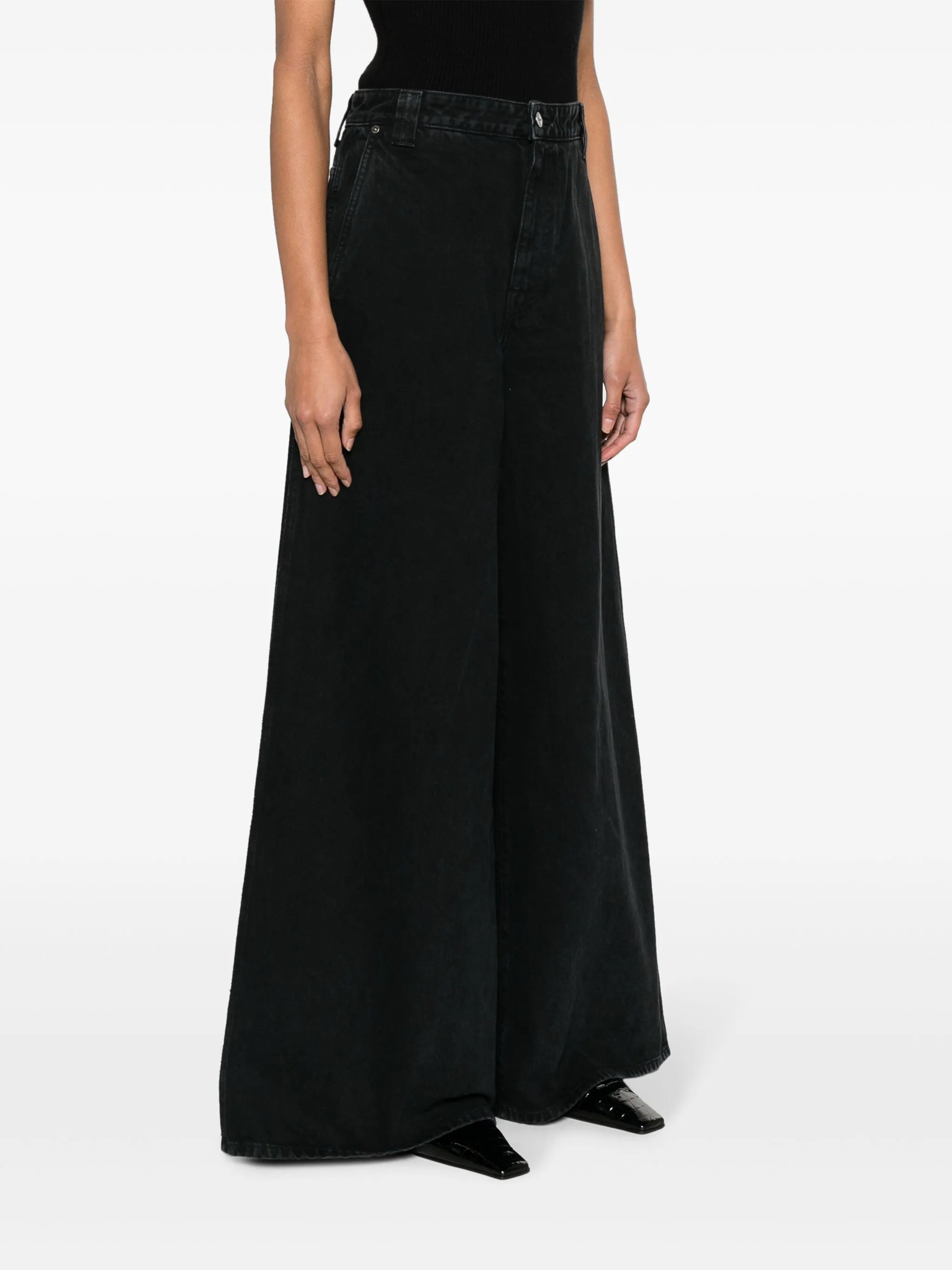 The Jacob low-rise wide-leg jeans