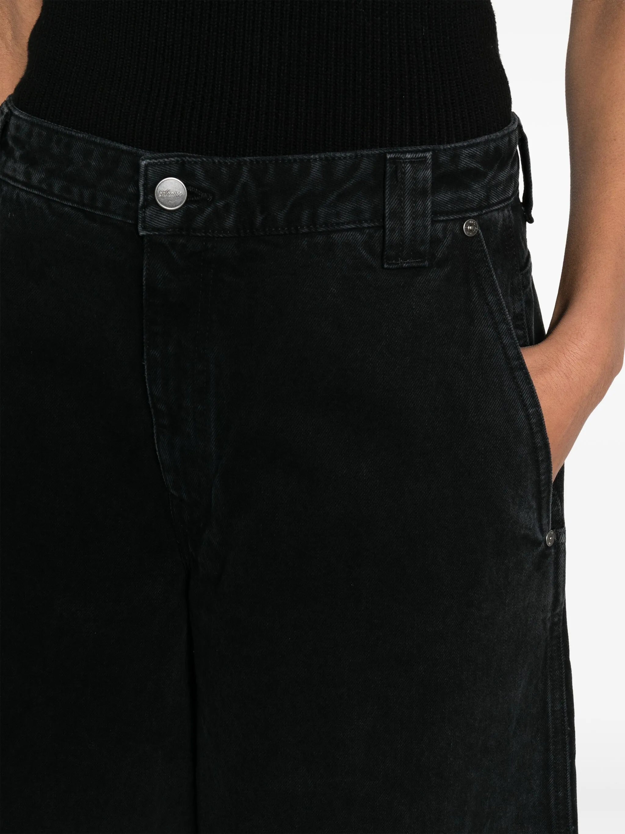 The Jacob low-rise wide-leg jeans