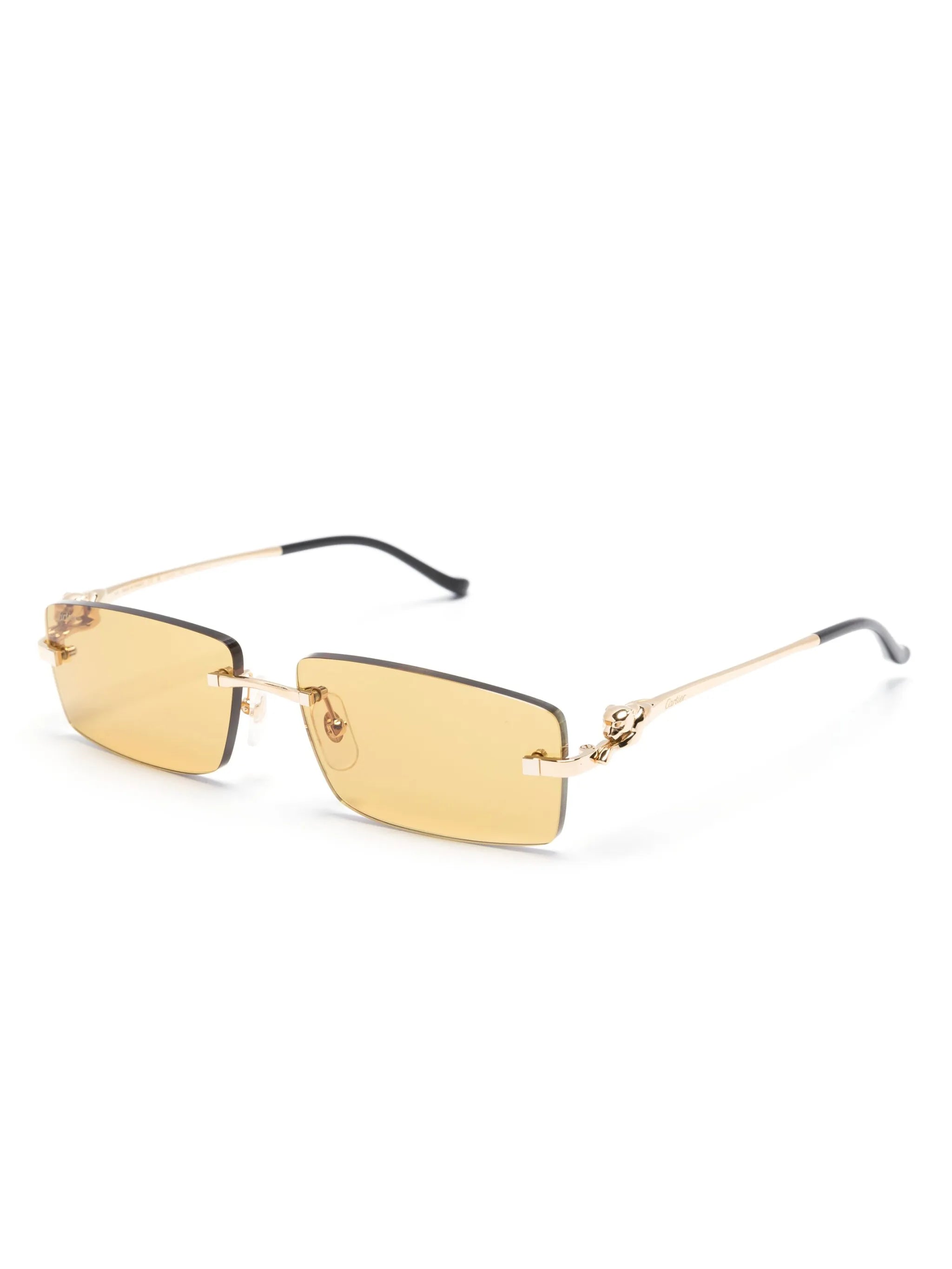Panther rectangle-frame sunglasses