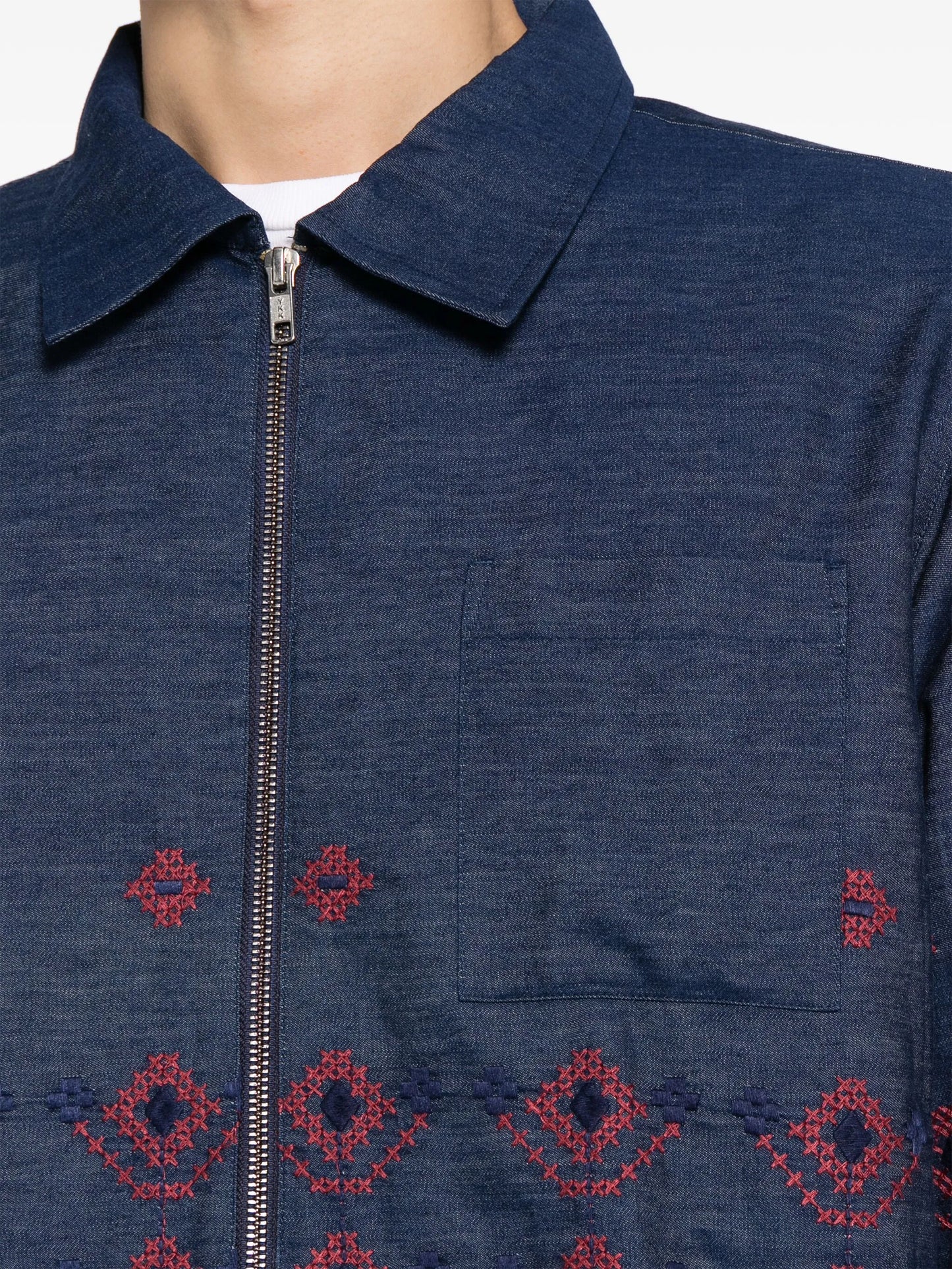 Bowie embroidered denim jacket