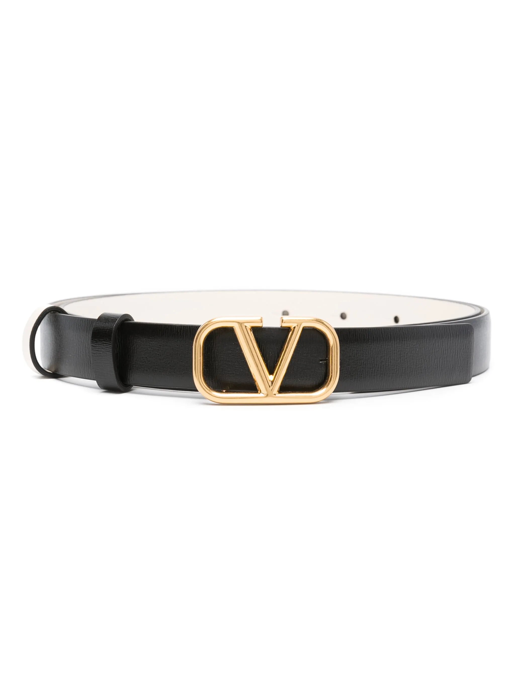 VLogo Signature leather belt