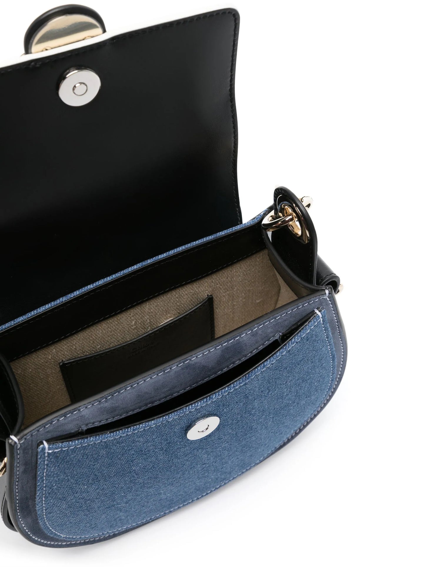 small Tess denim crossbody bag