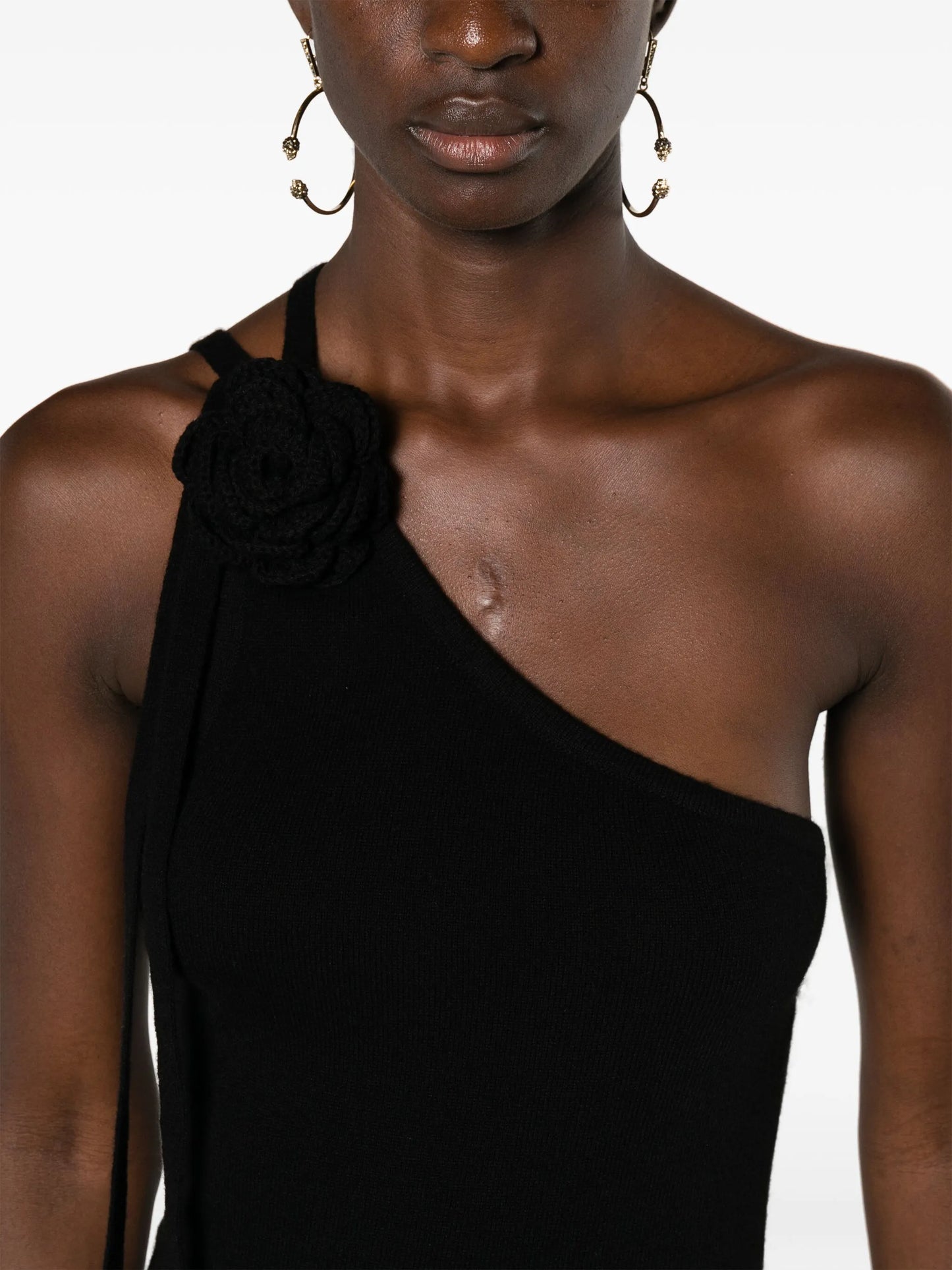 Ilaria floral-appliqué dress