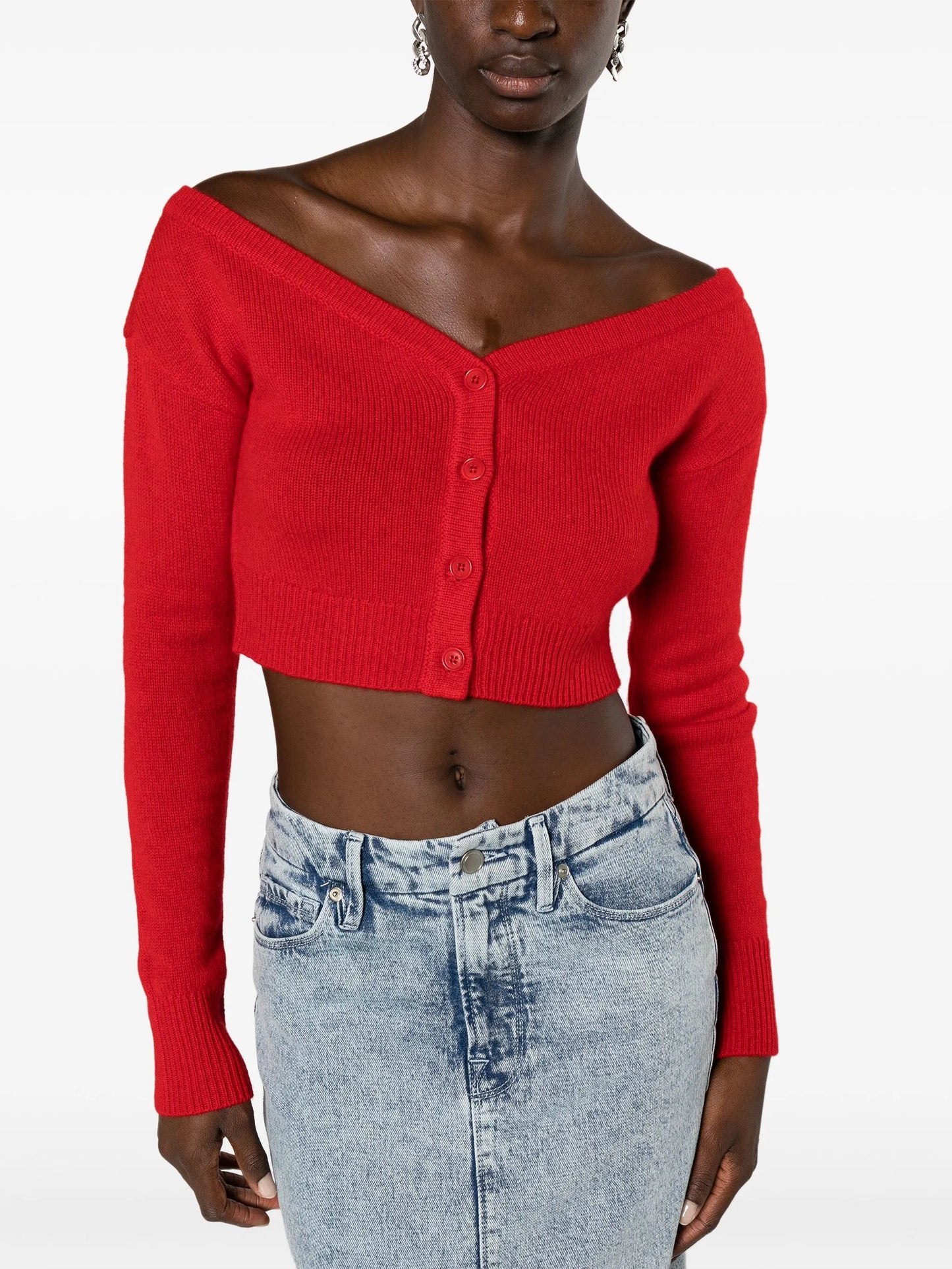 Millie off-shoulder cardigan