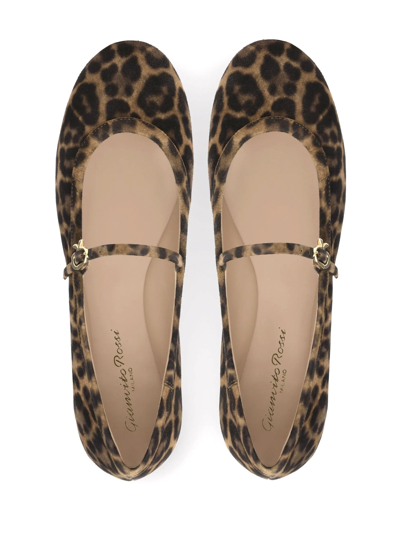 Carla leopard-pattern ballerina shoes
