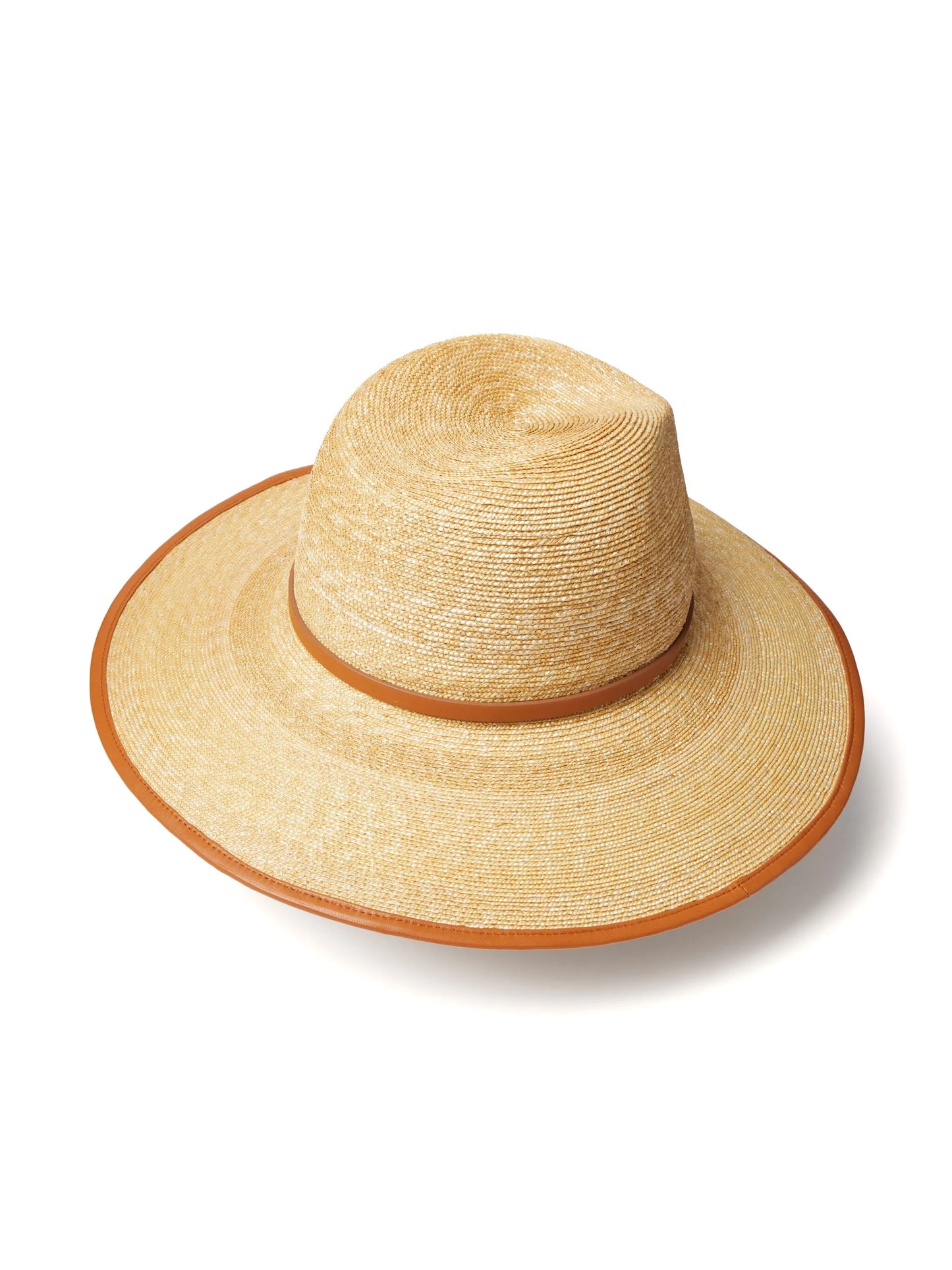 VLogo Signature straw fedora hat