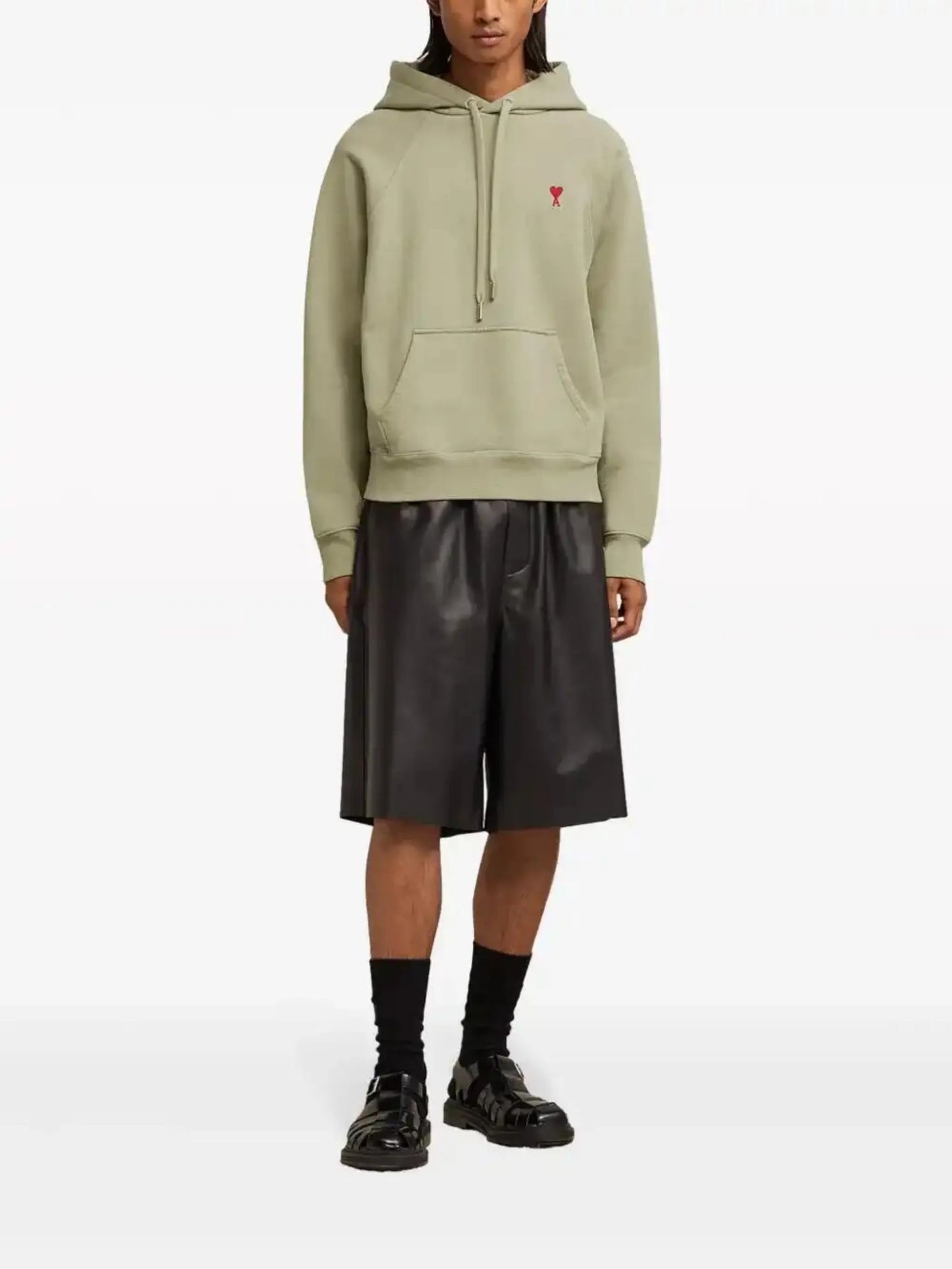 Ami de Coeur-embroidered zip-up hoodie