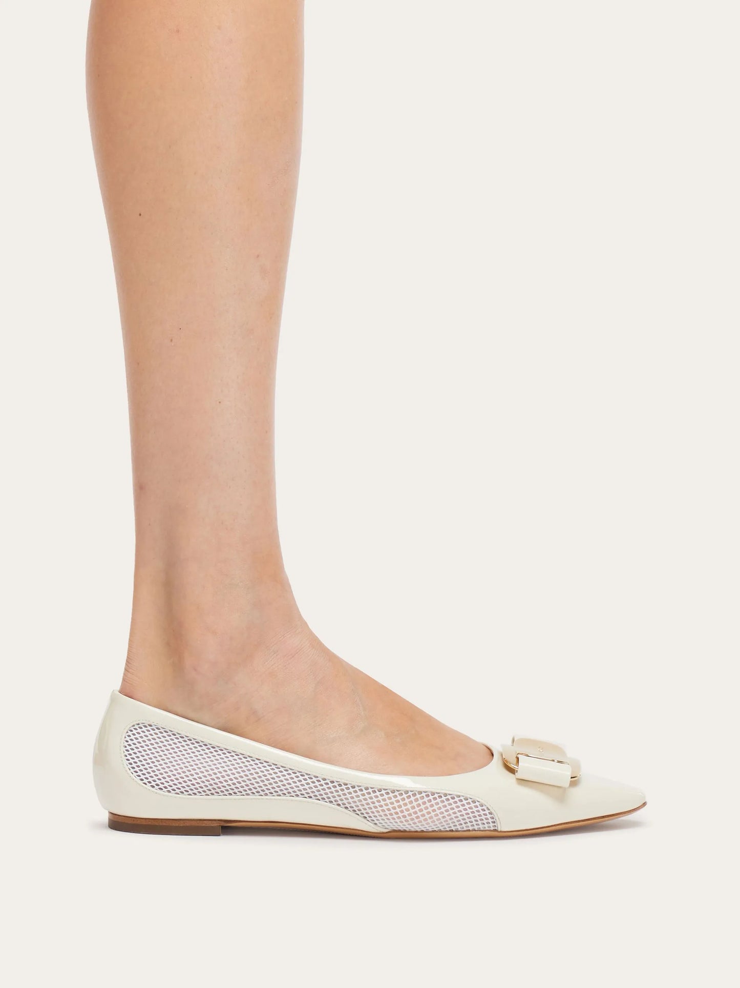 Vara bow leather ballerinas