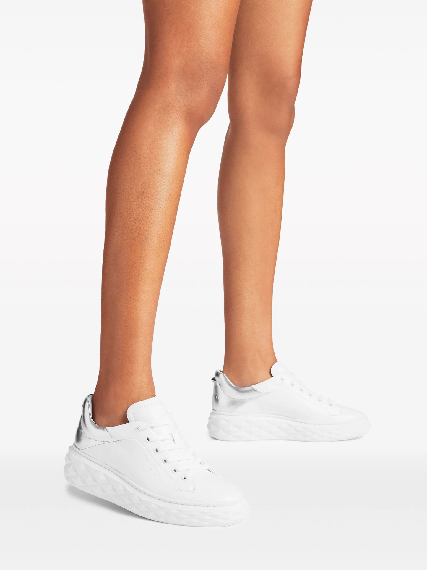 Diamond Maxi/F II leather sneakers