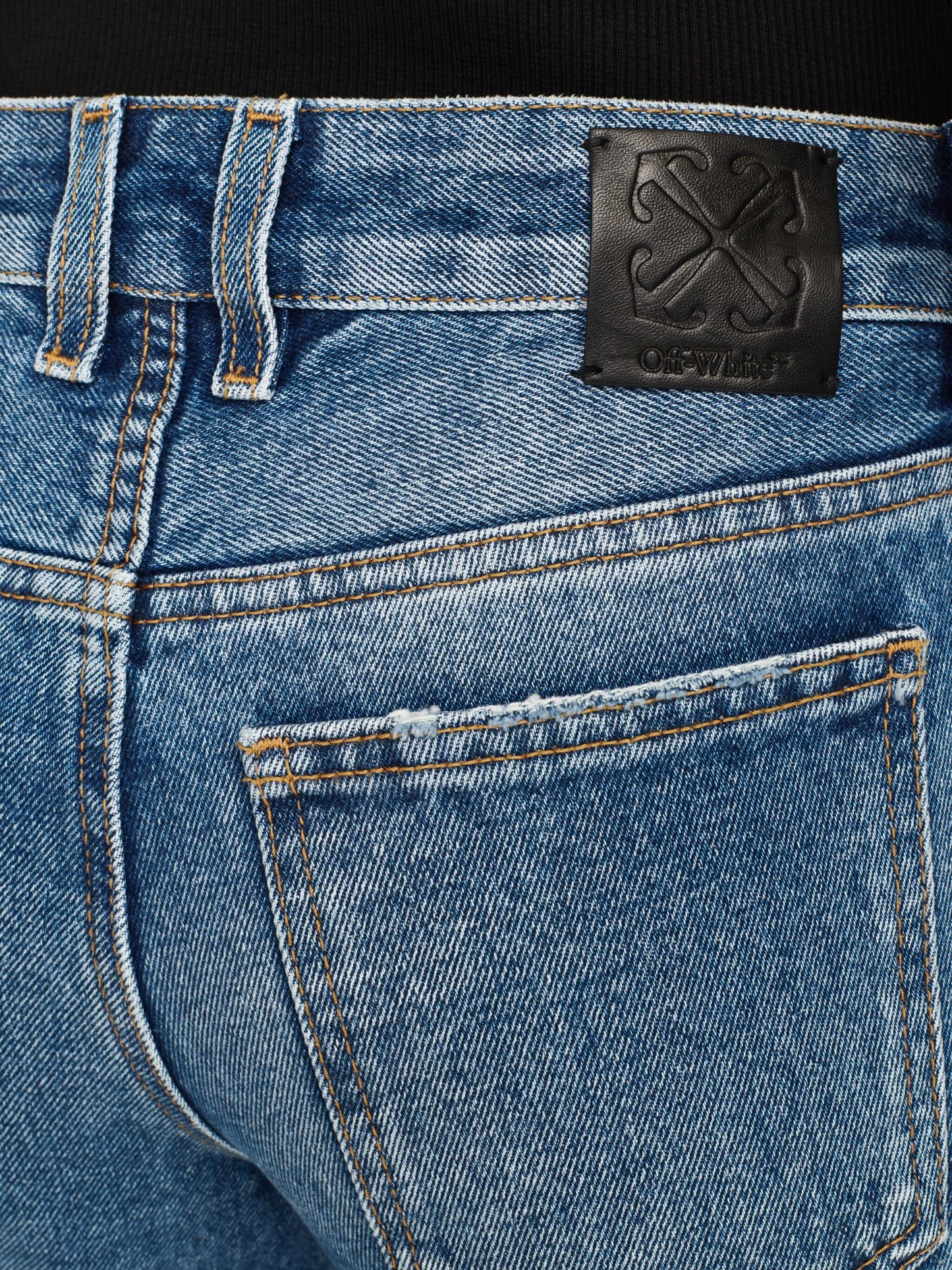mid-rise flared jeans