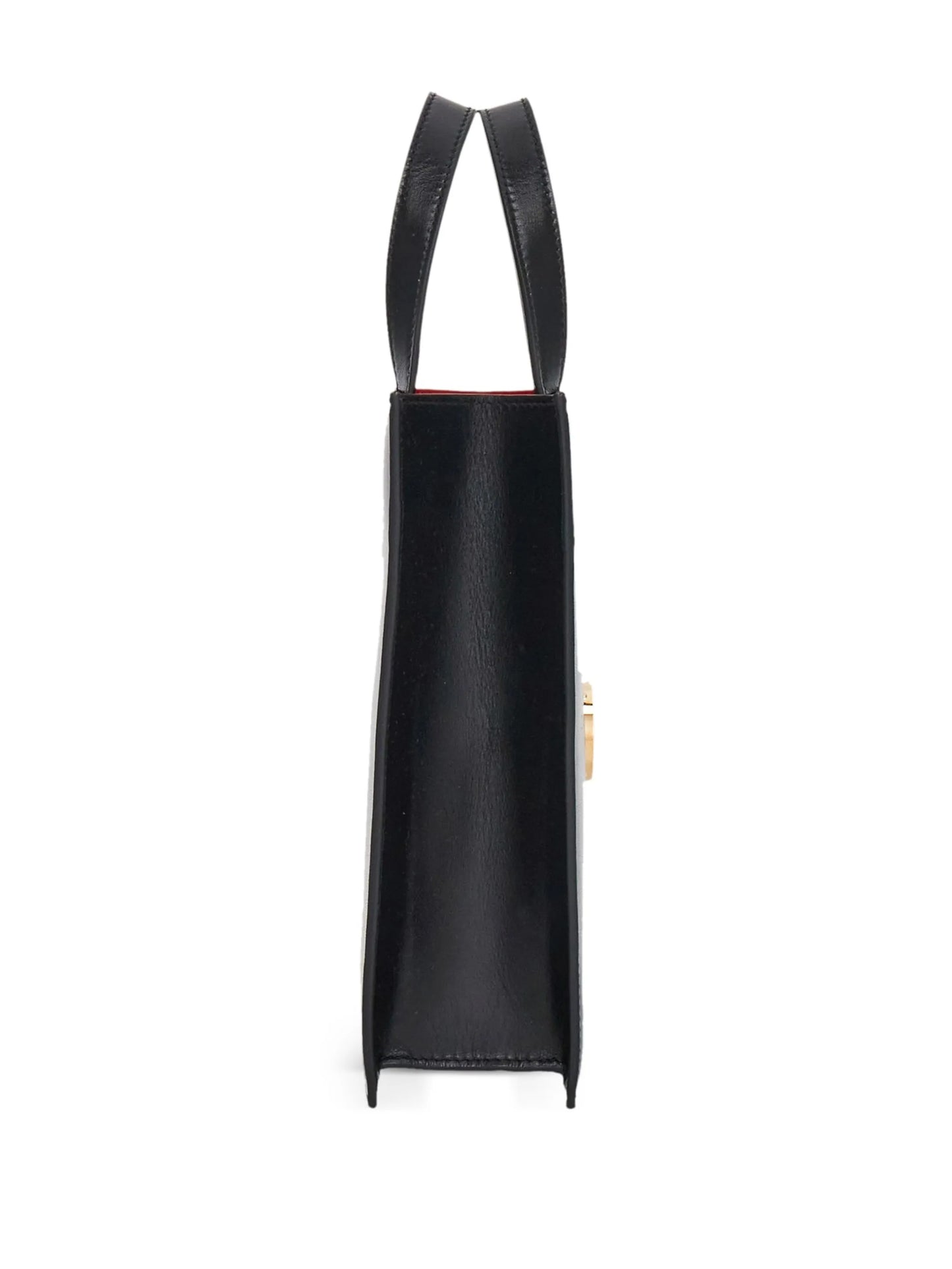 Gancini-plaque leather minibag