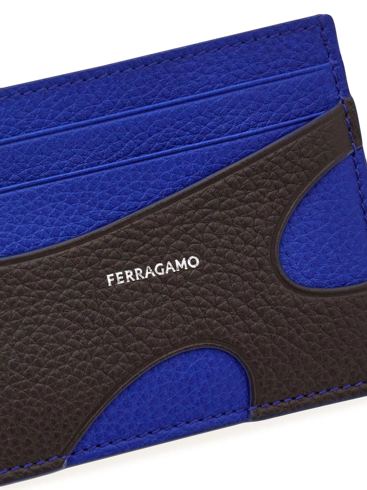 colour-block cut-out cardholder