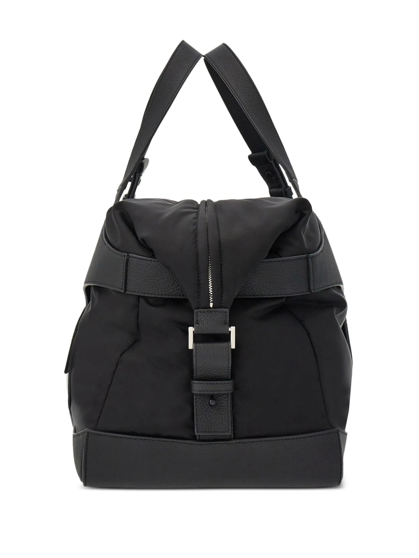 cut-out leather holdall