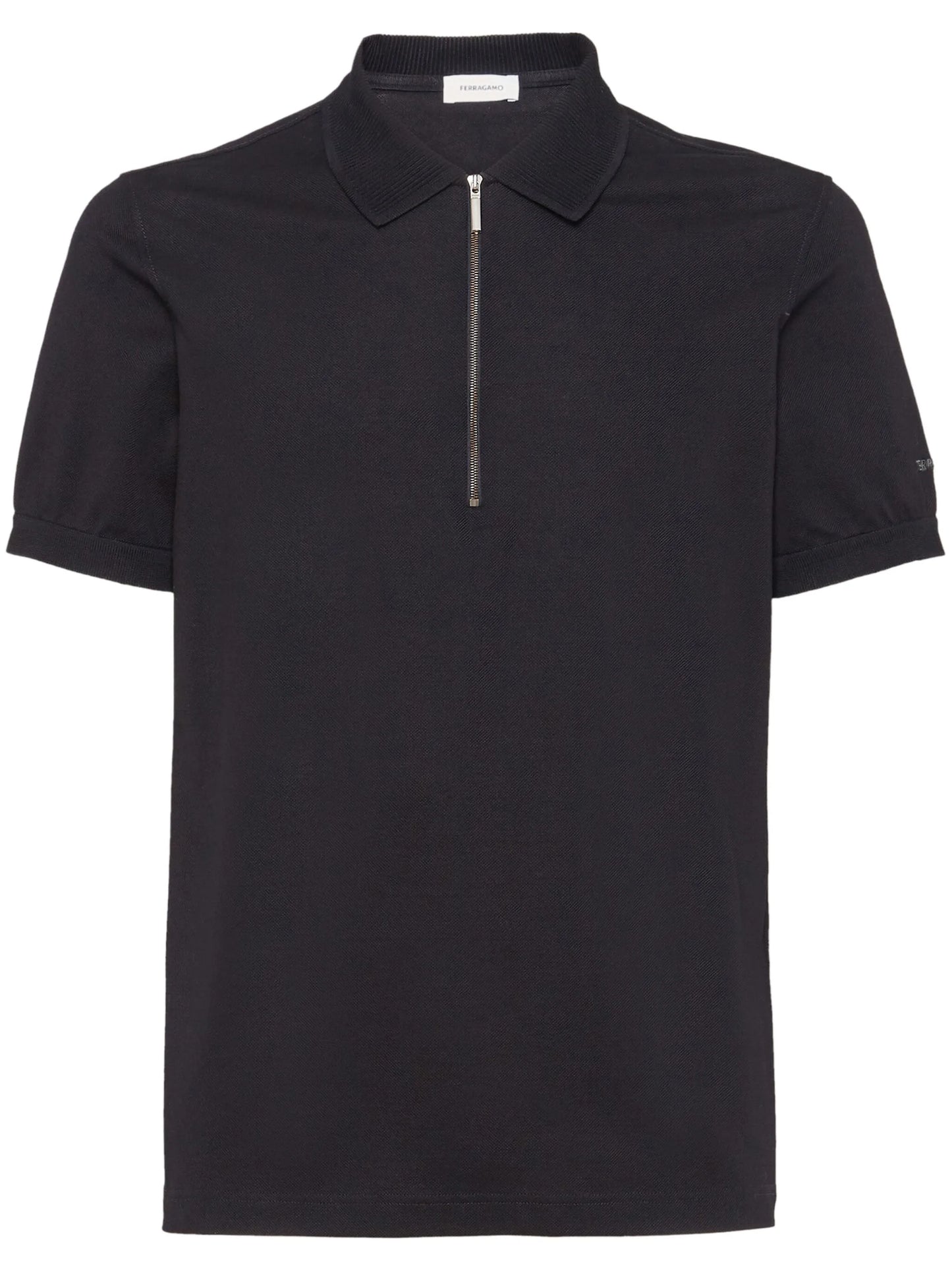 logo-embroidered cotton polo shirt