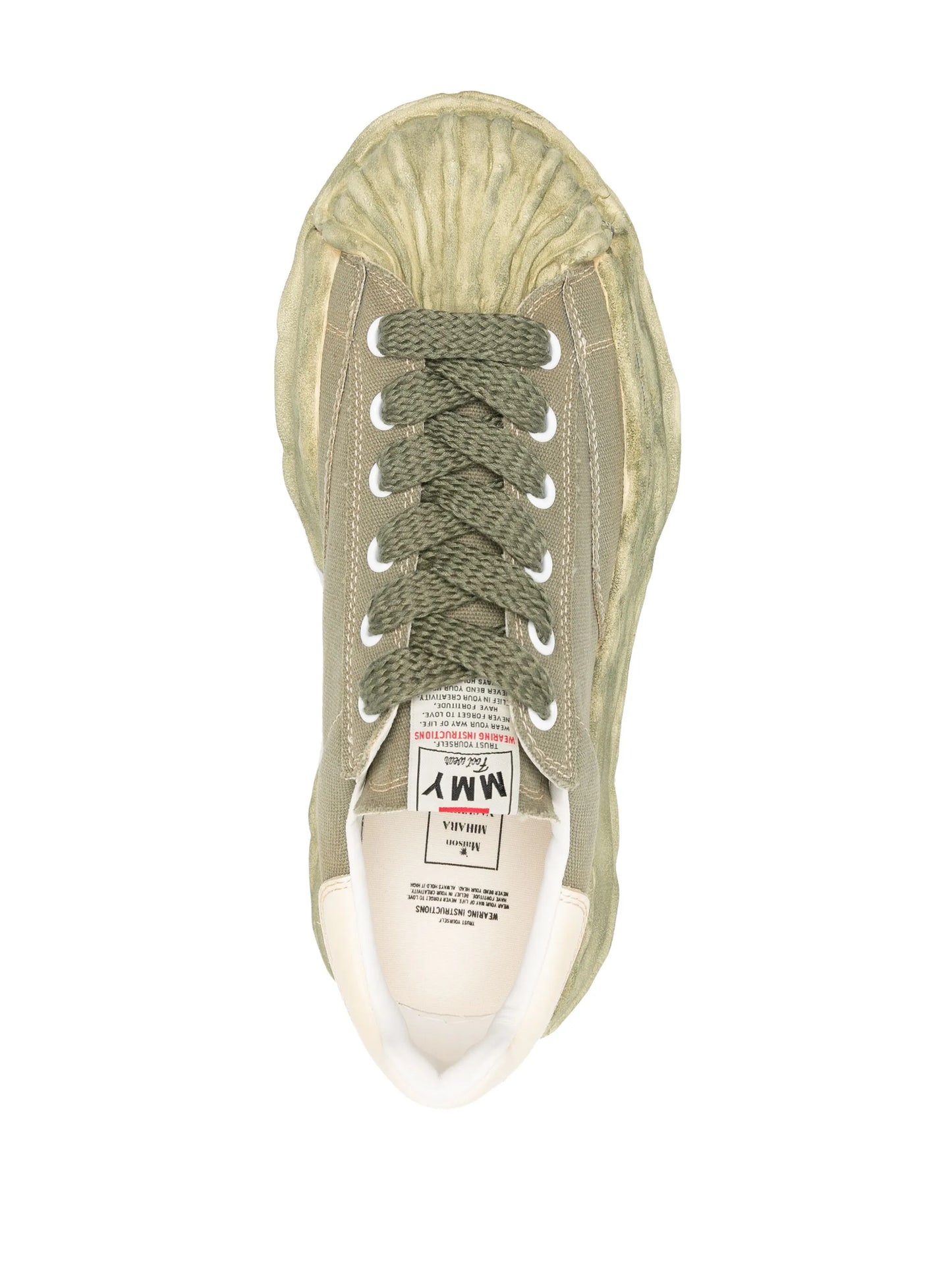 logo-print leather sneakers