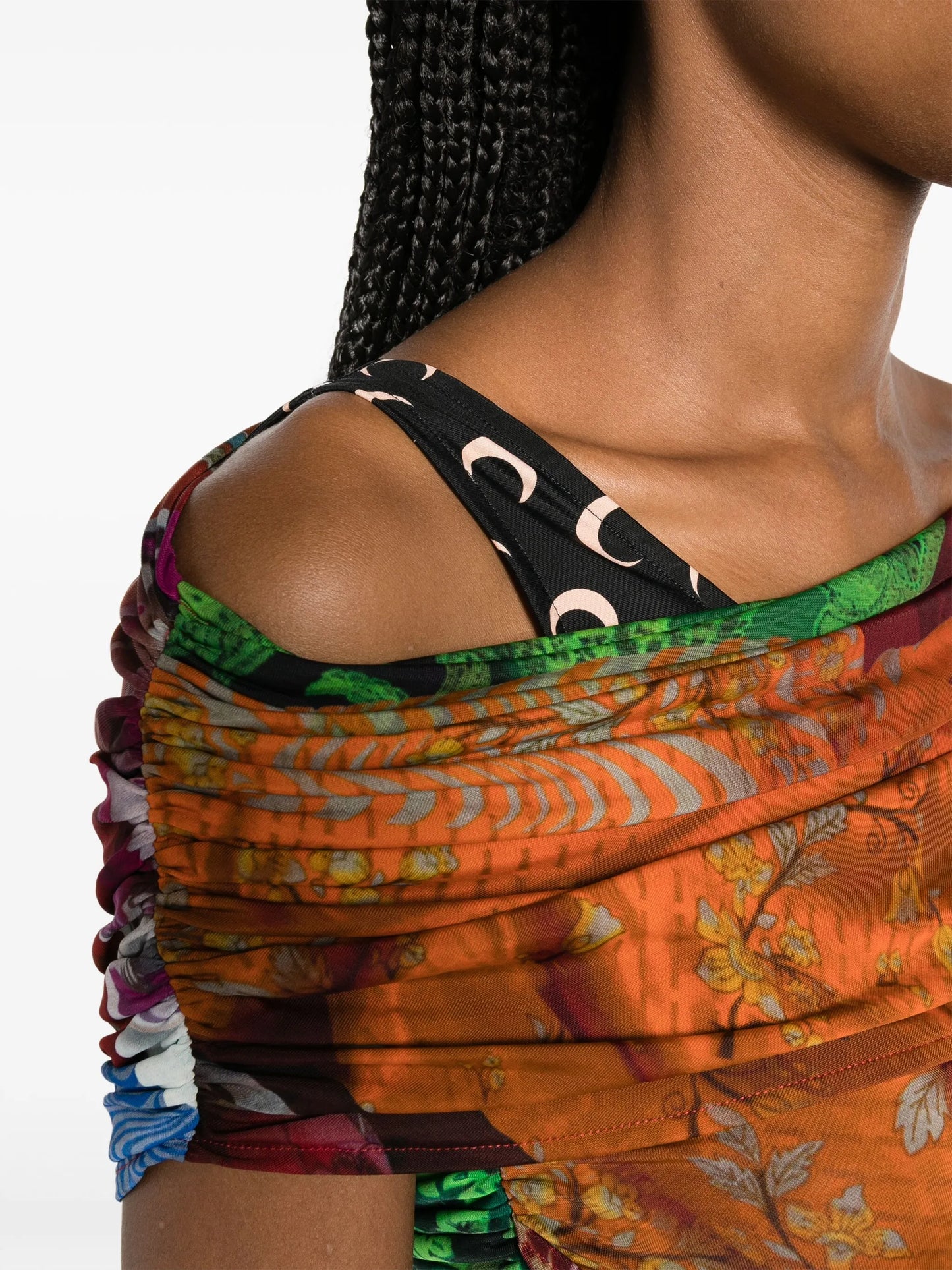 Body Shelter draped off-shoulder top