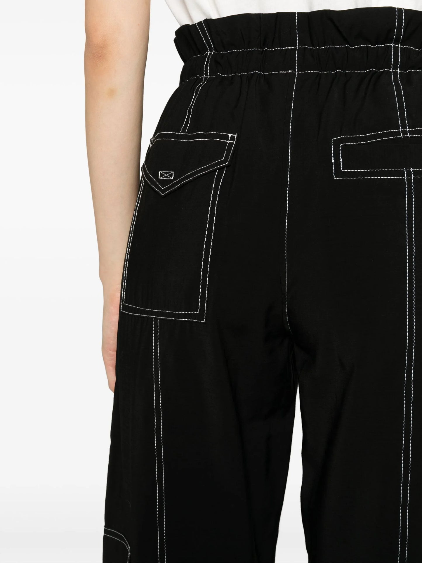 paperbag-waist cargo trousers