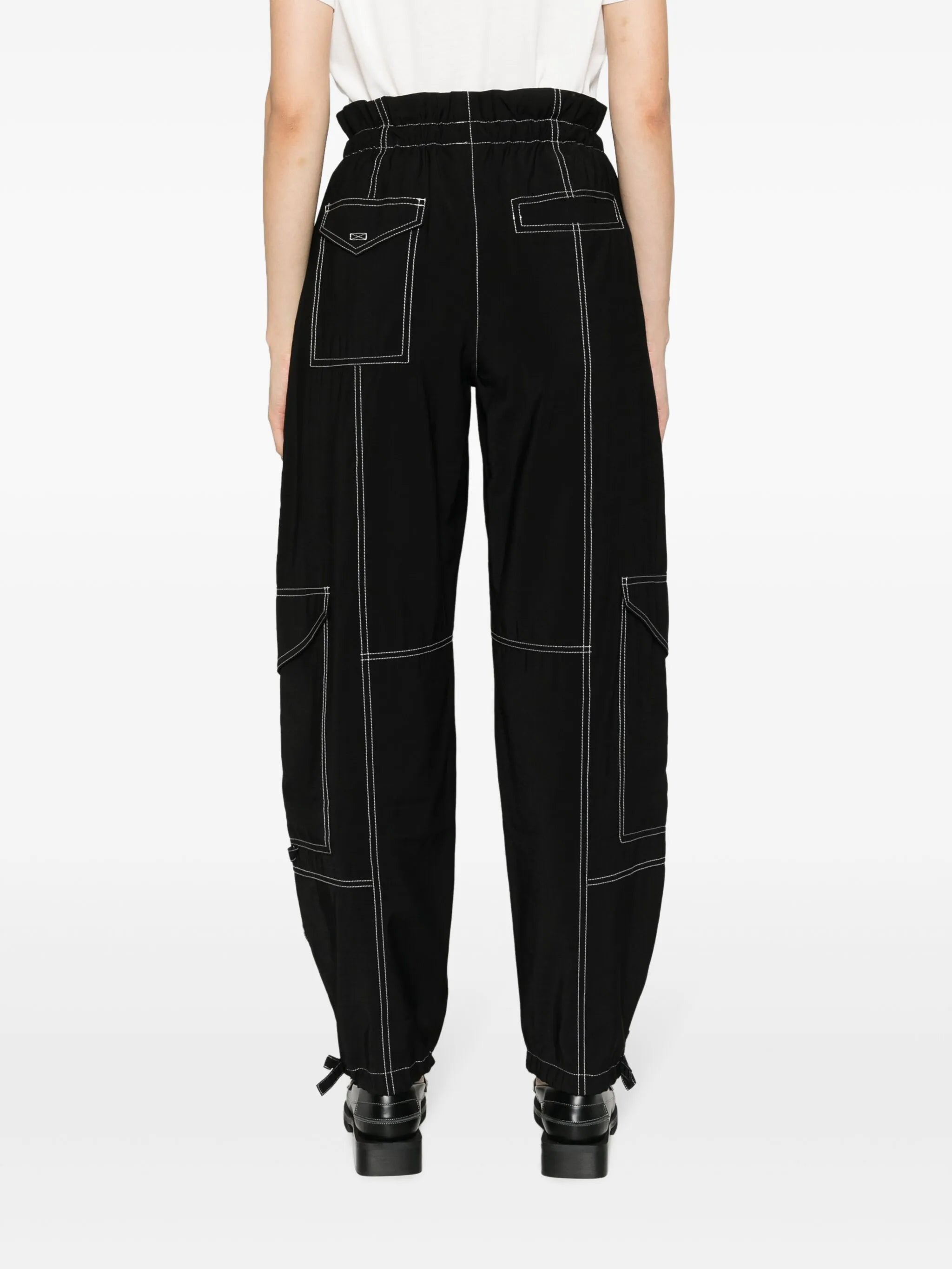 paperbag-waist cargo trousers