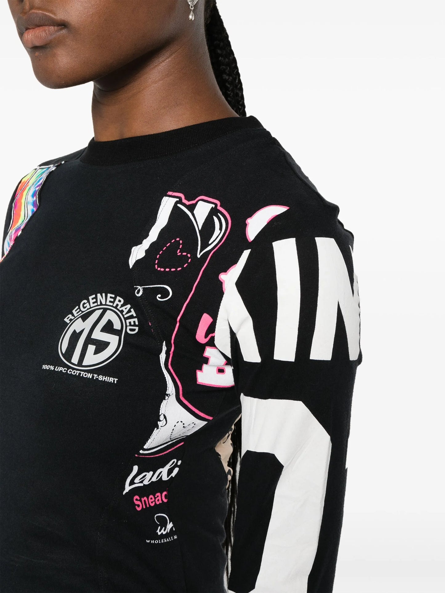 Regenerated graphic-print T-shirt